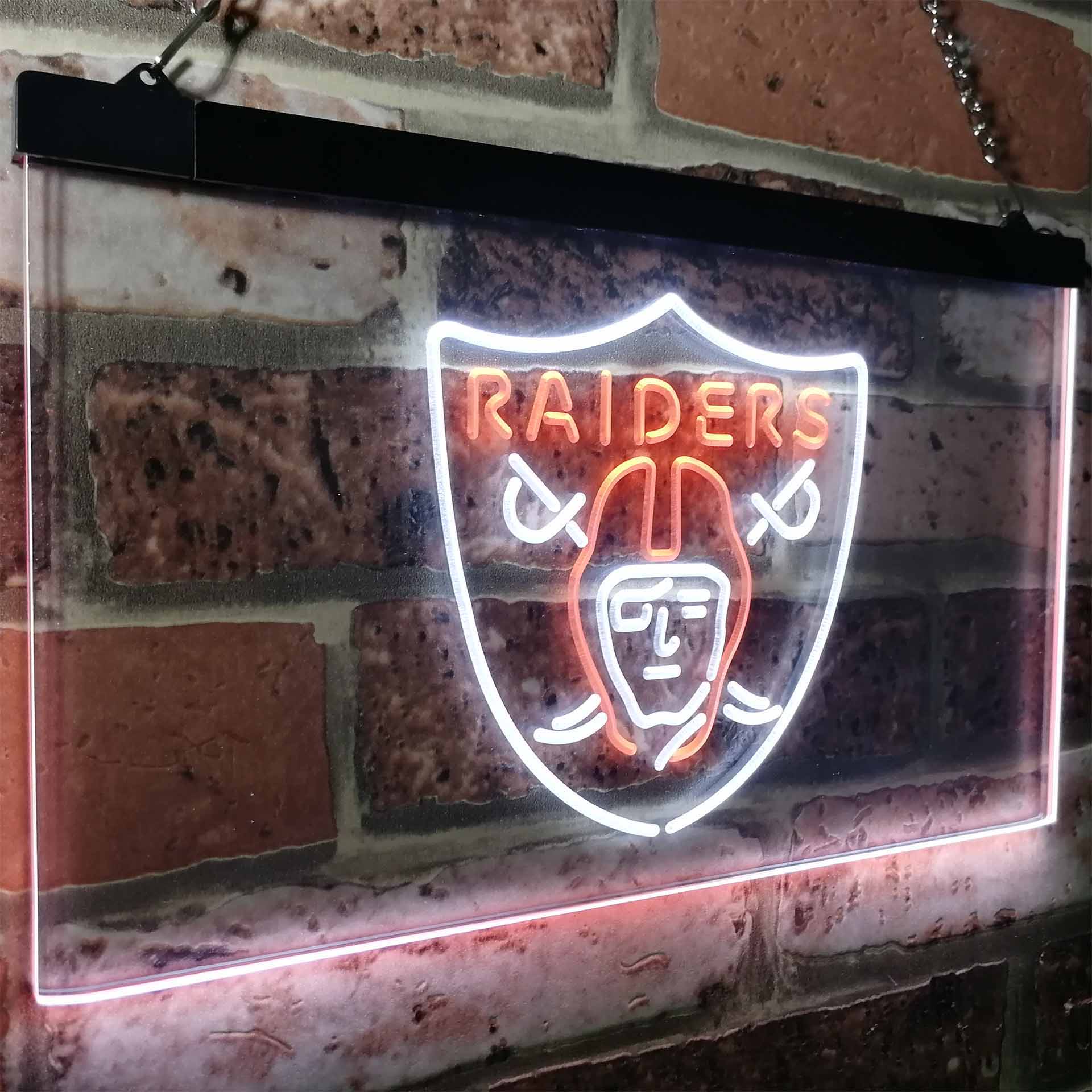 Oakland Raiders Sports Bar LED Neon Sign
