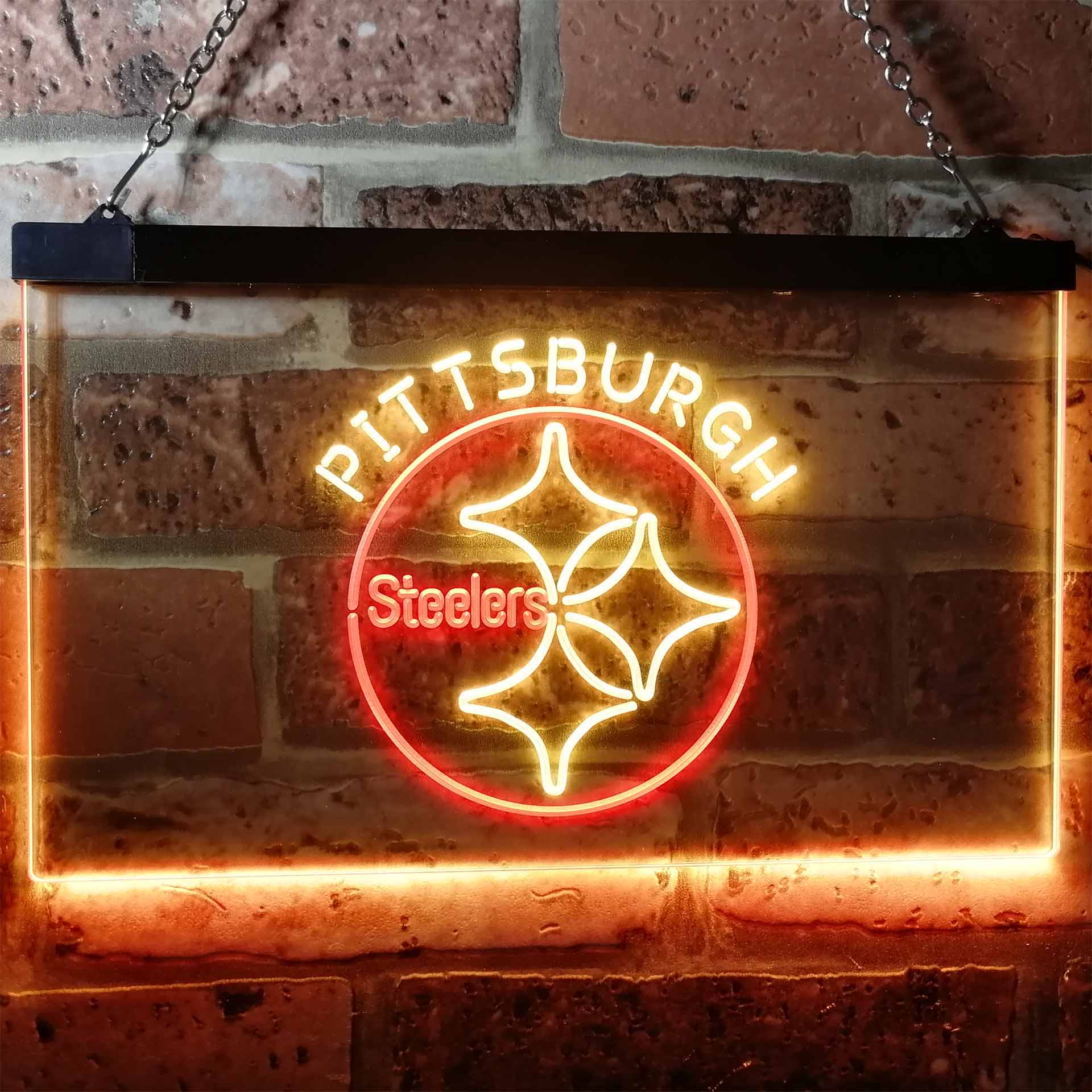 Pittsburgh Steelers Football Bar Decor LED Neon Sign