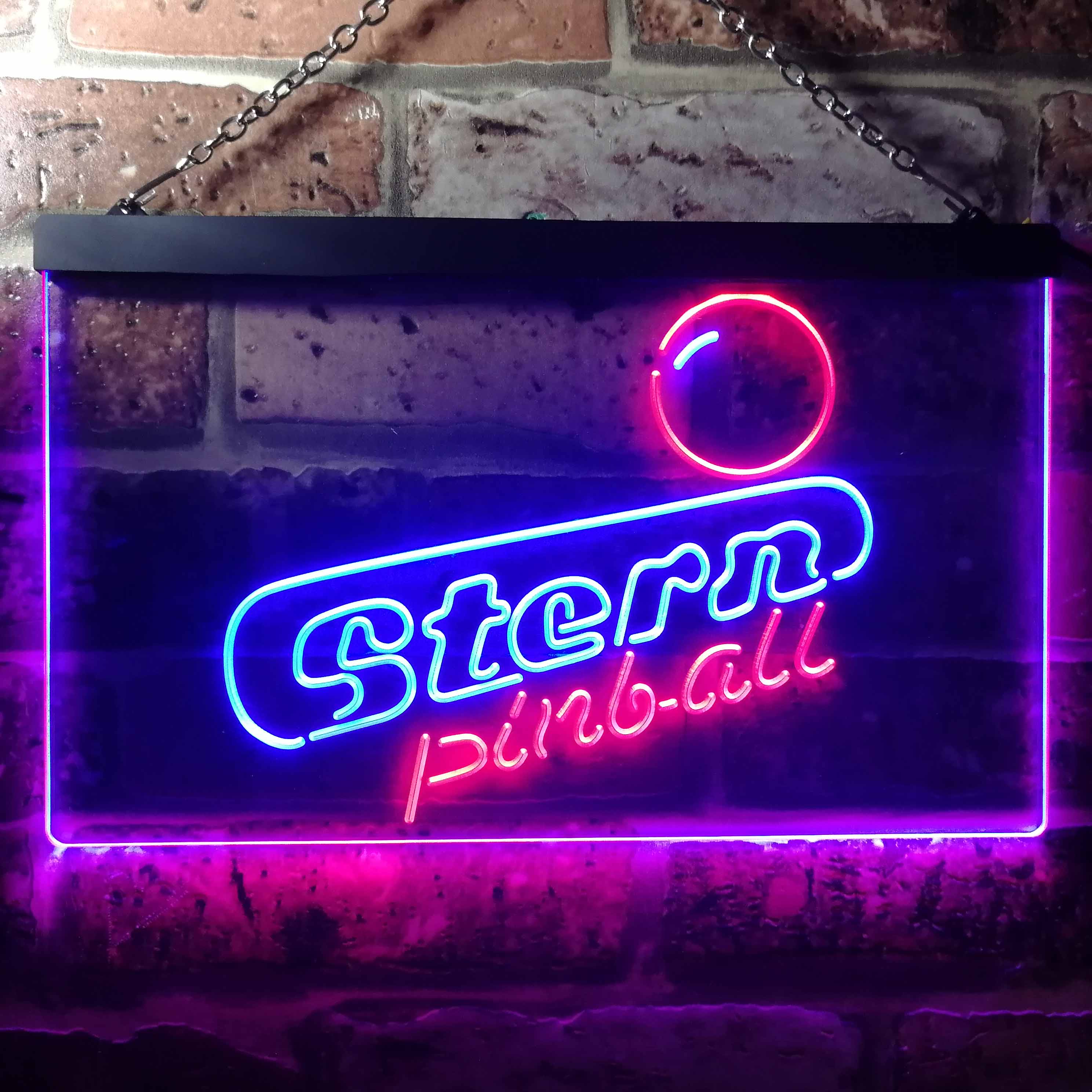 Pinballs Game Room Man Cave LED Neon Sign
