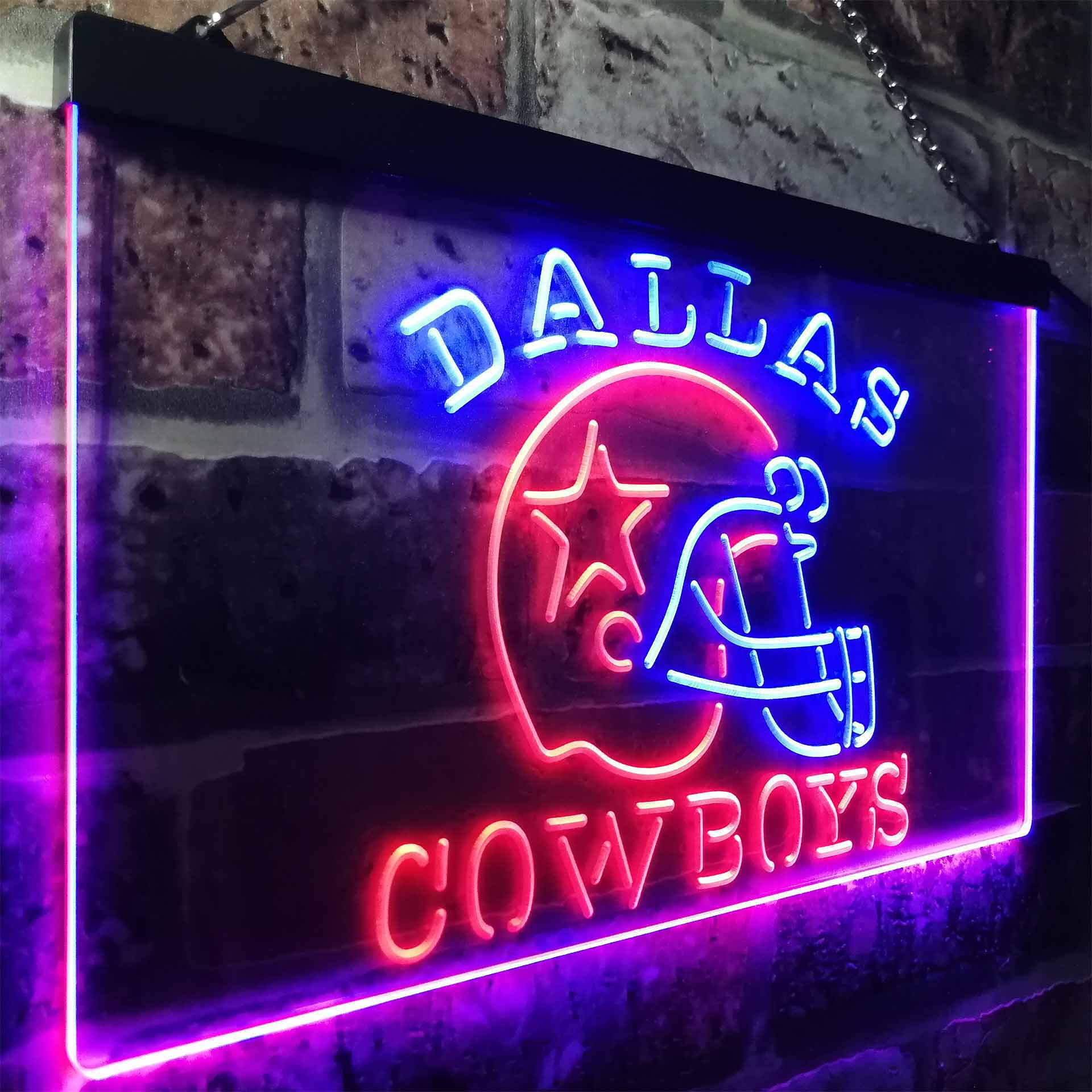 Dallas Cowboys Helmet LED Neon Sign