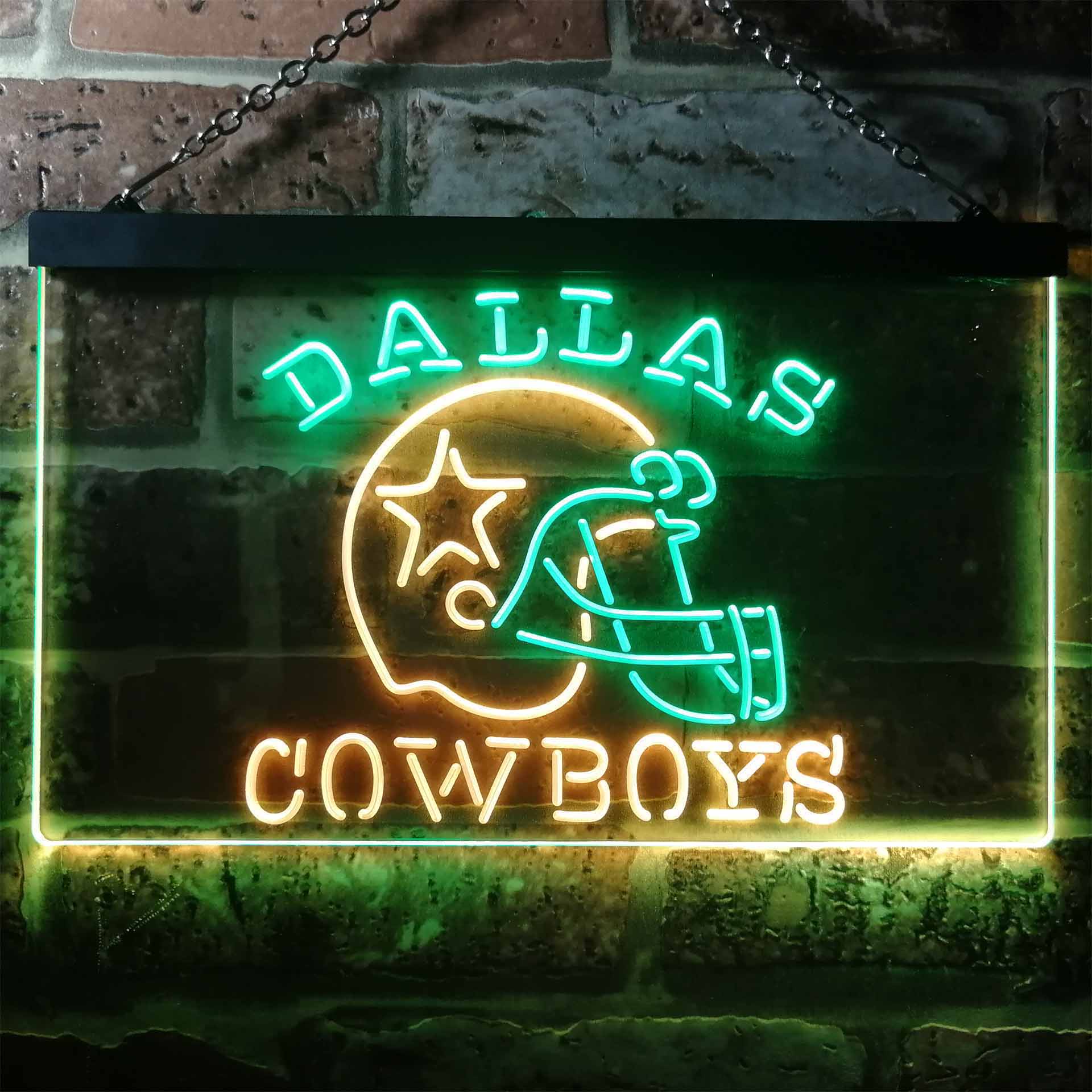 Sports Team Cowboys Helmet LED Neon Sign