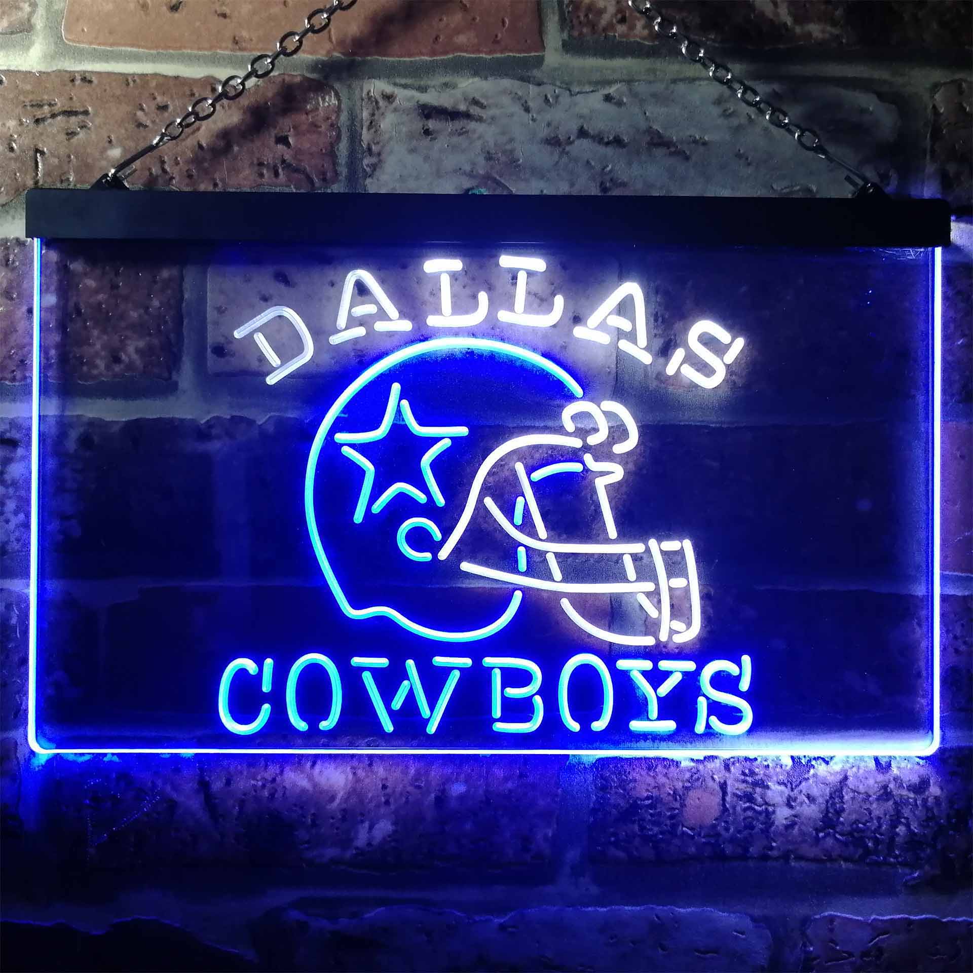 Sports Team Cowboys Helmet LED Neon Sign