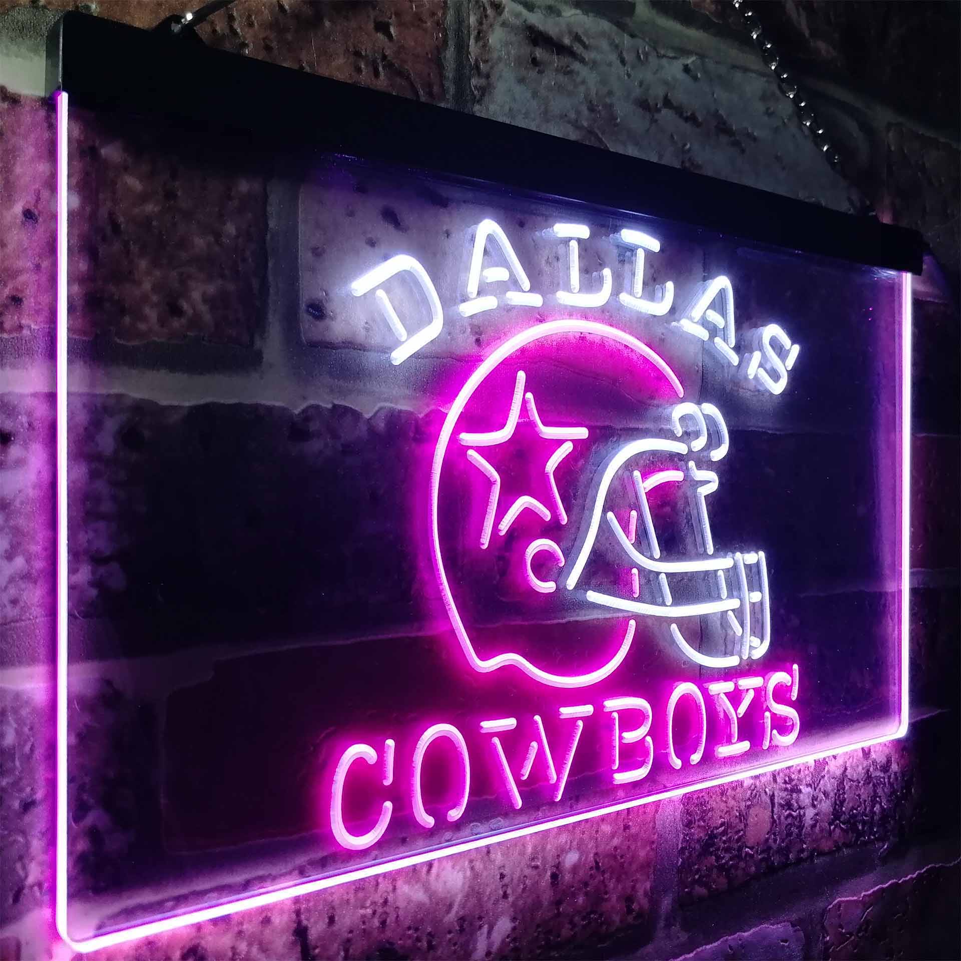 Dallas Cowboys Helmet LED Neon Sign