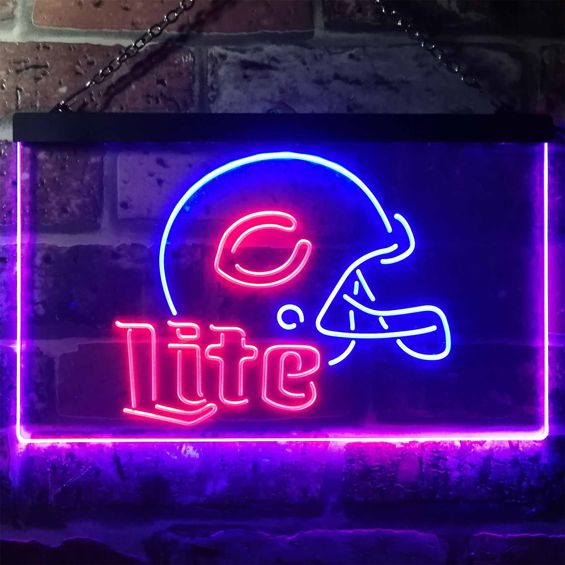 Chicago Bears Helmet LED Neon Sign