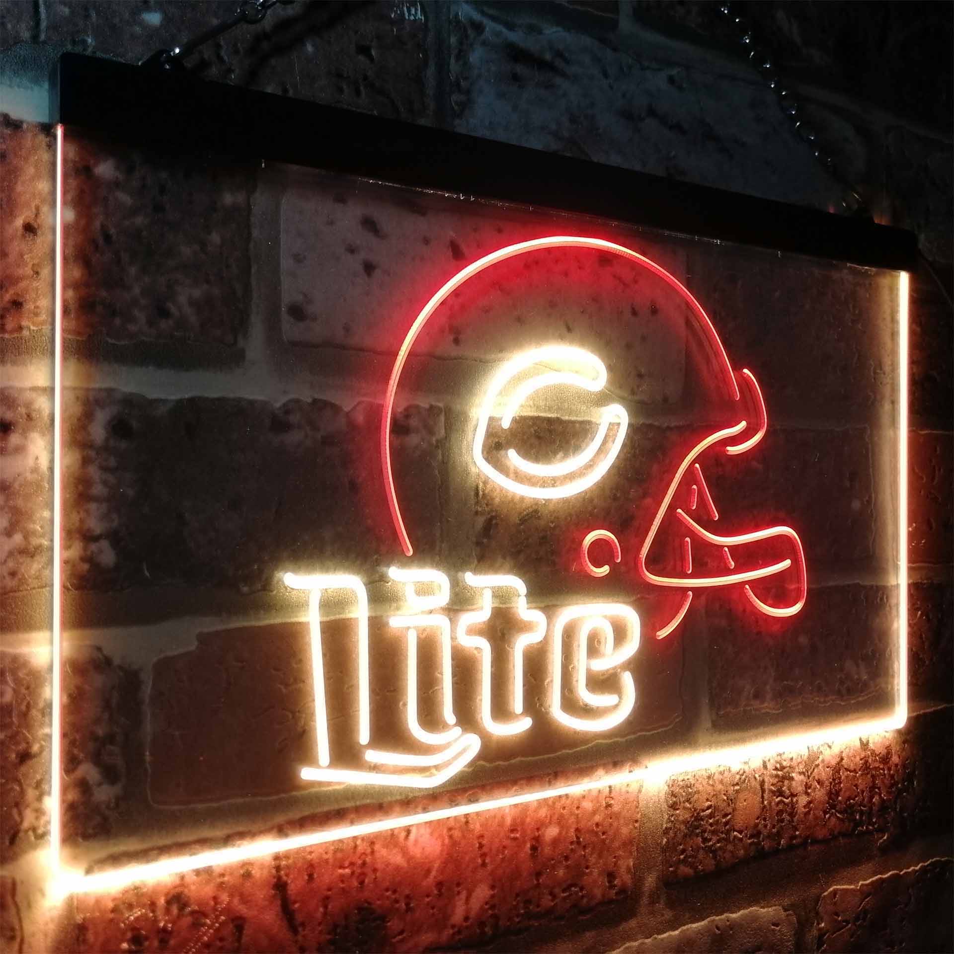 Chicago Bears Helmet LED Neon Sign