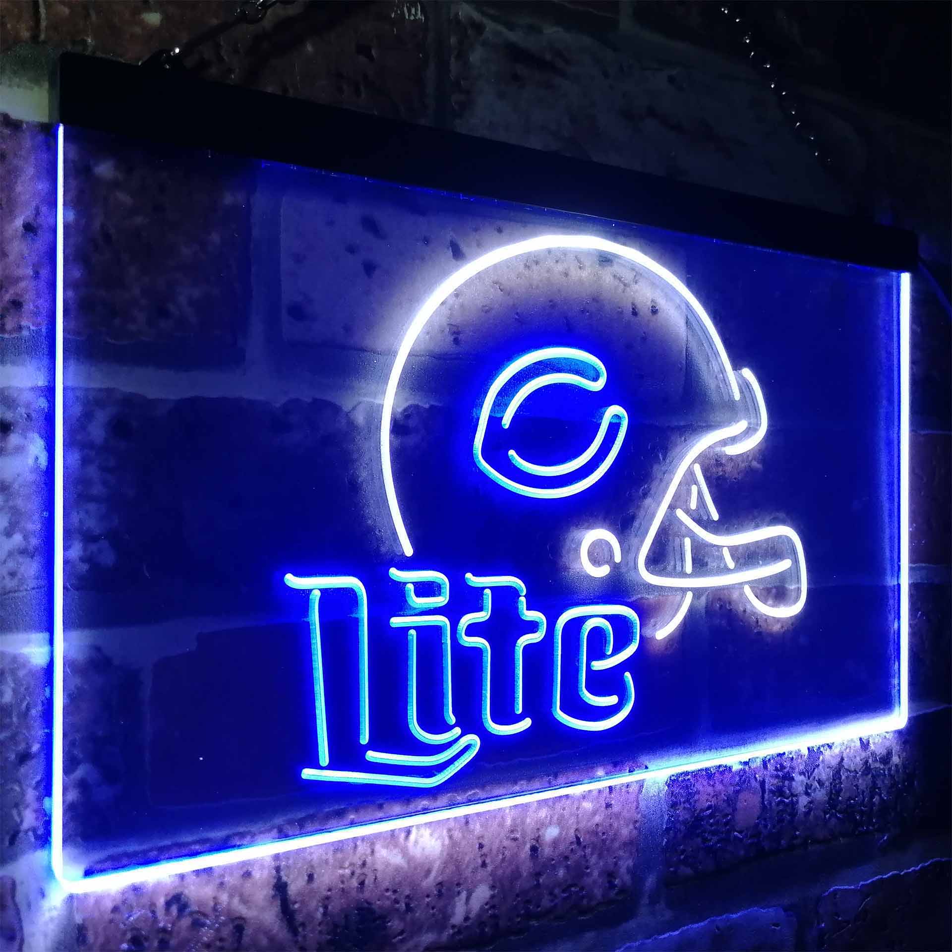 Chicago Bears Helmet LED Neon Sign