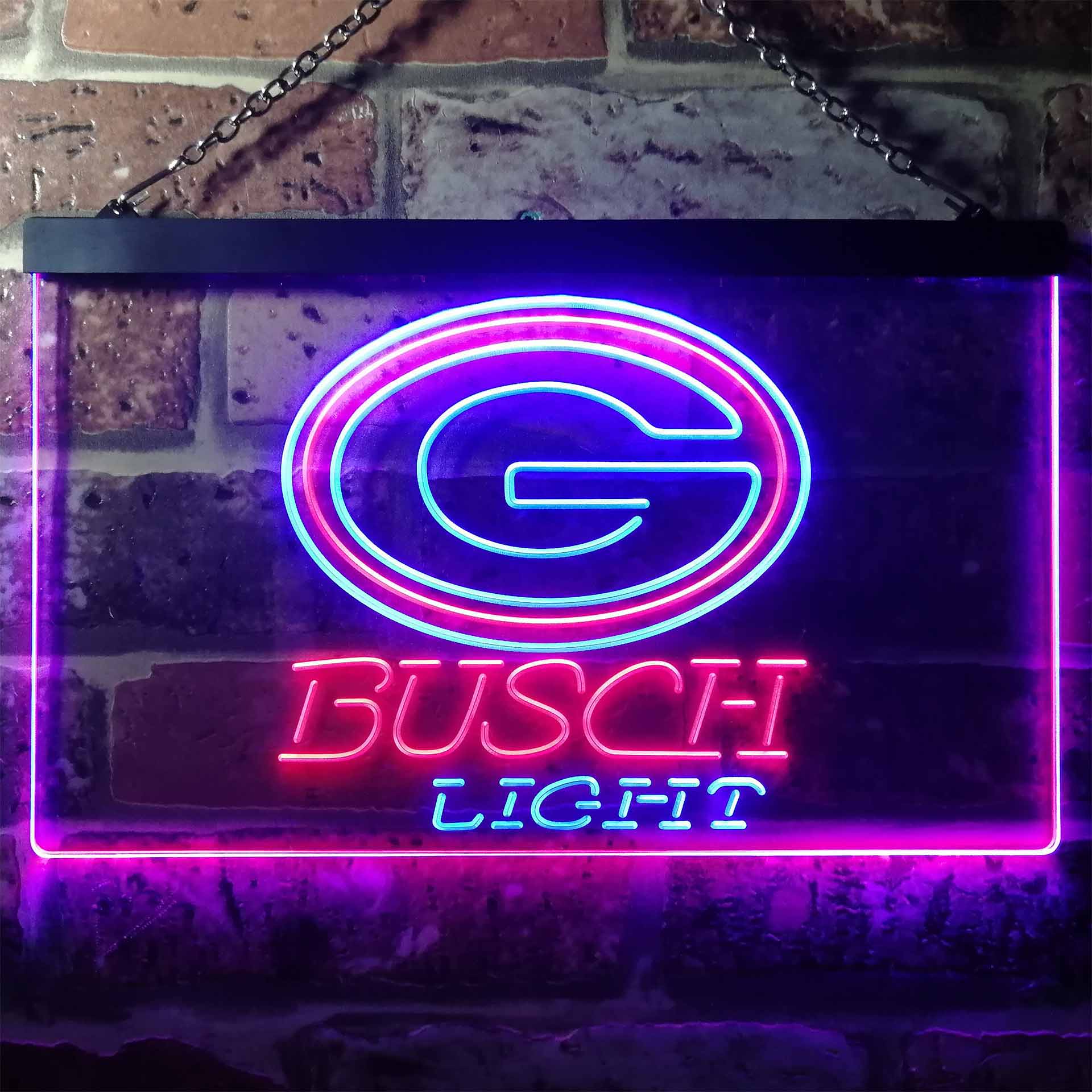Green Bay Packers Busch Light LED Neon Sign