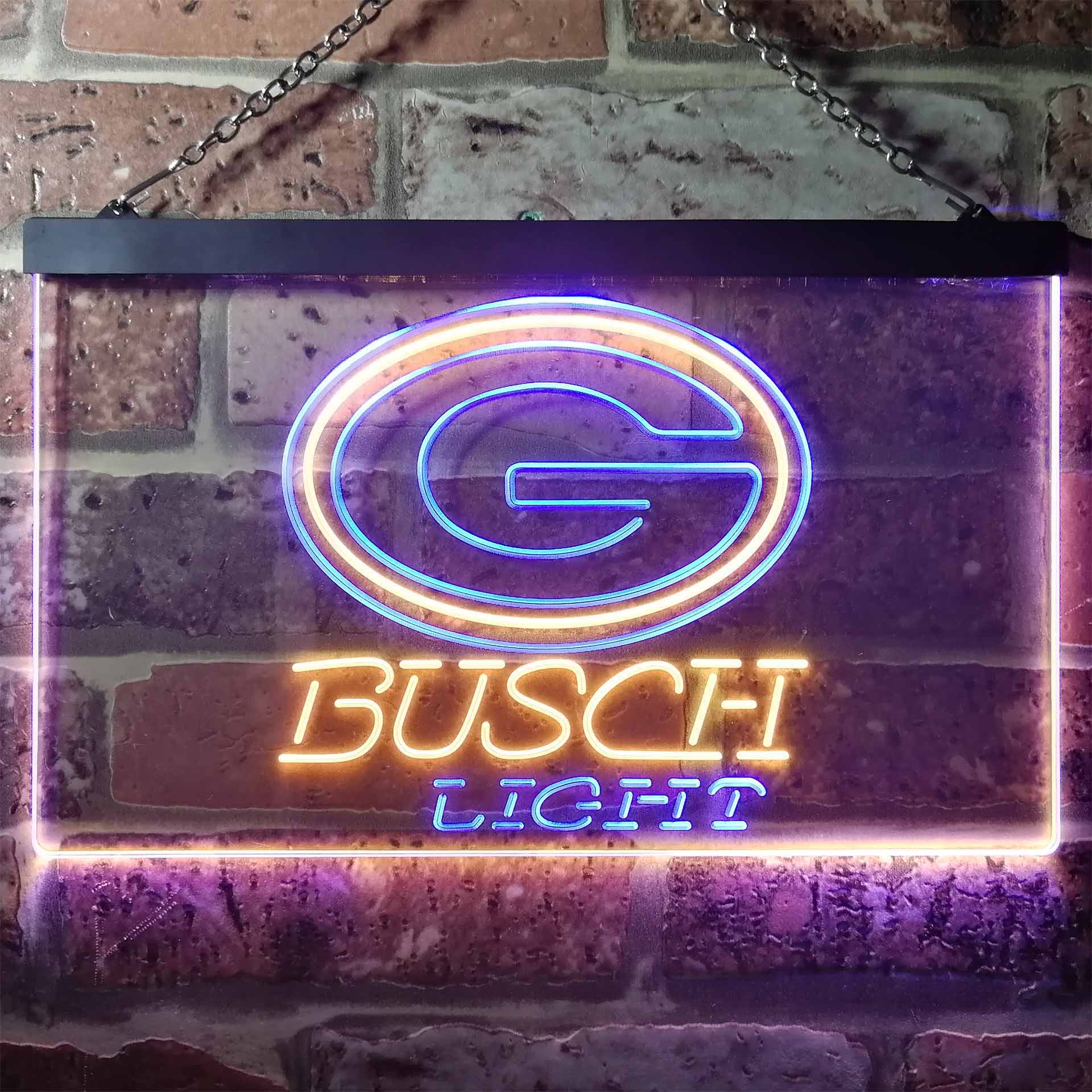 Green Bay Packers Busch Light LED Neon Sign