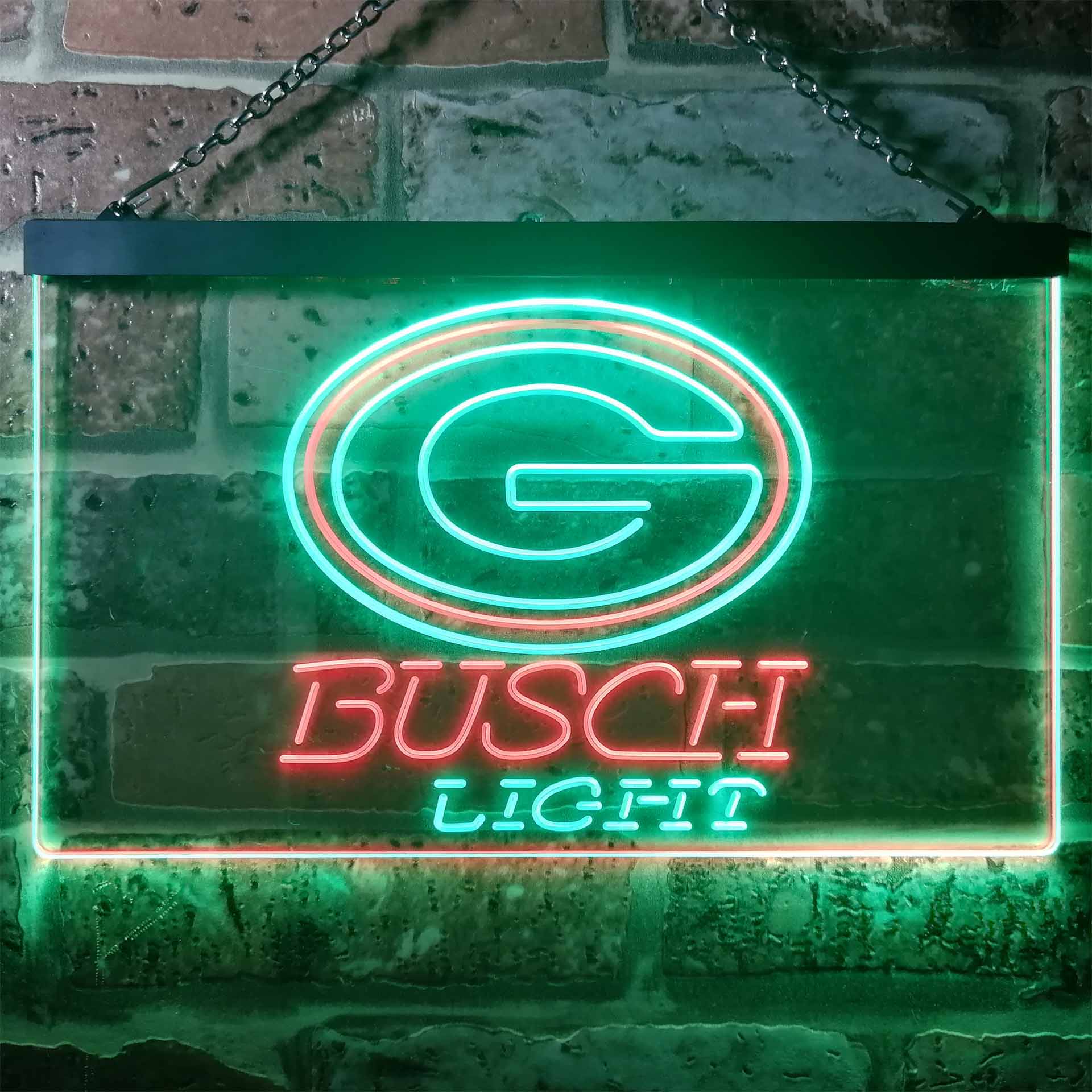 Green Bay Packers Busch Light LED Neon Sign