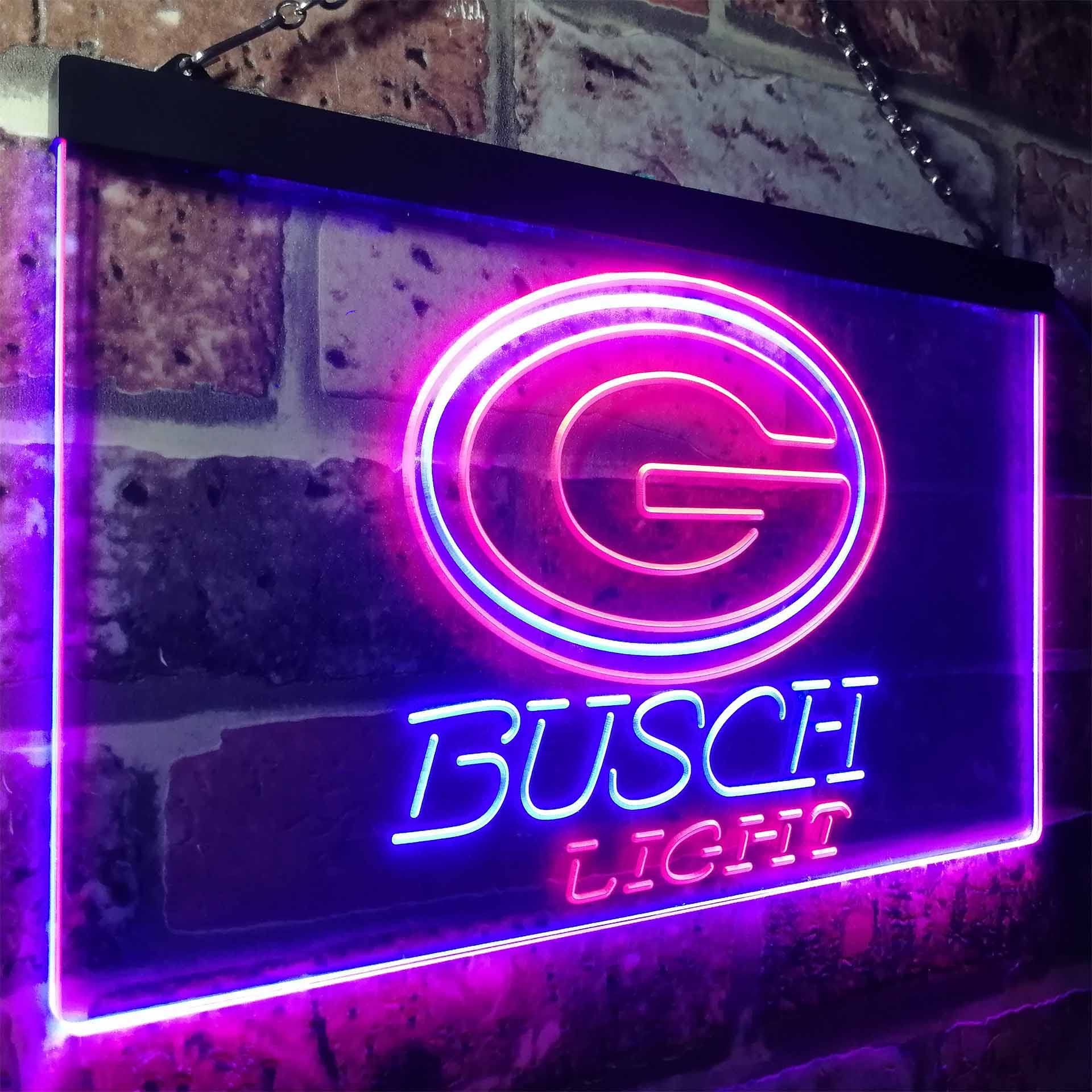 Green Bay Packers Busch Light LED Neon Sign