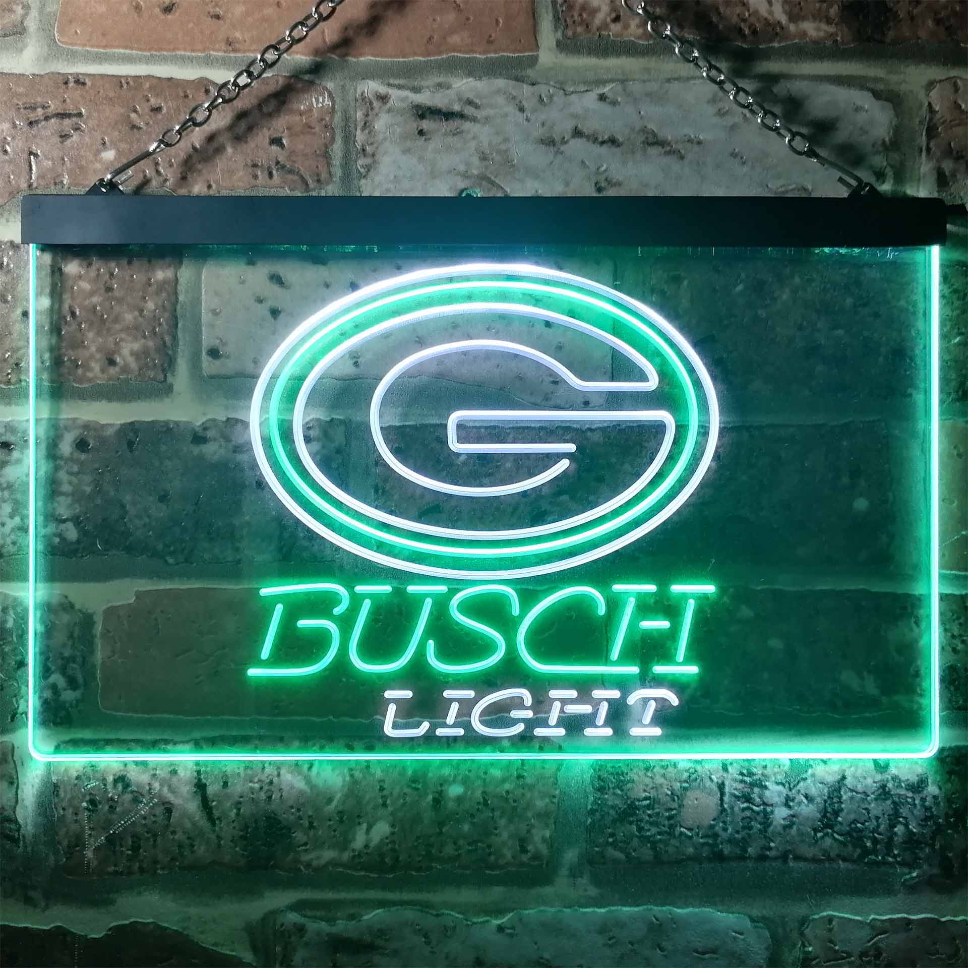 Green Bay Packers Busch Light LED Neon Sign