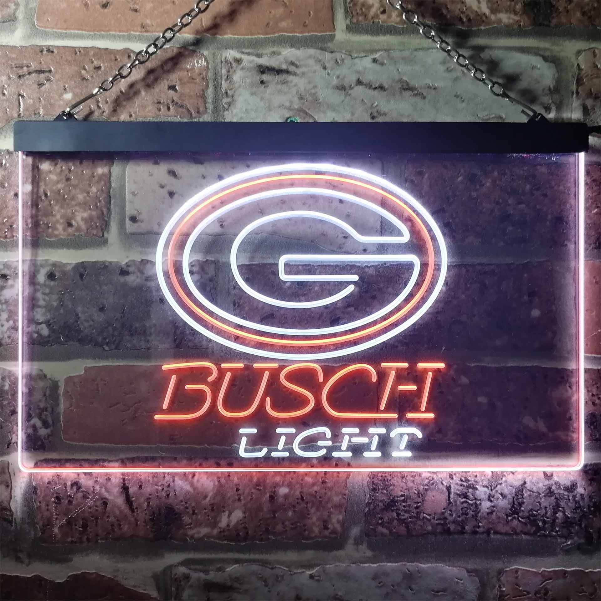 Green Bay Packers Busch Light LED Neon Sign