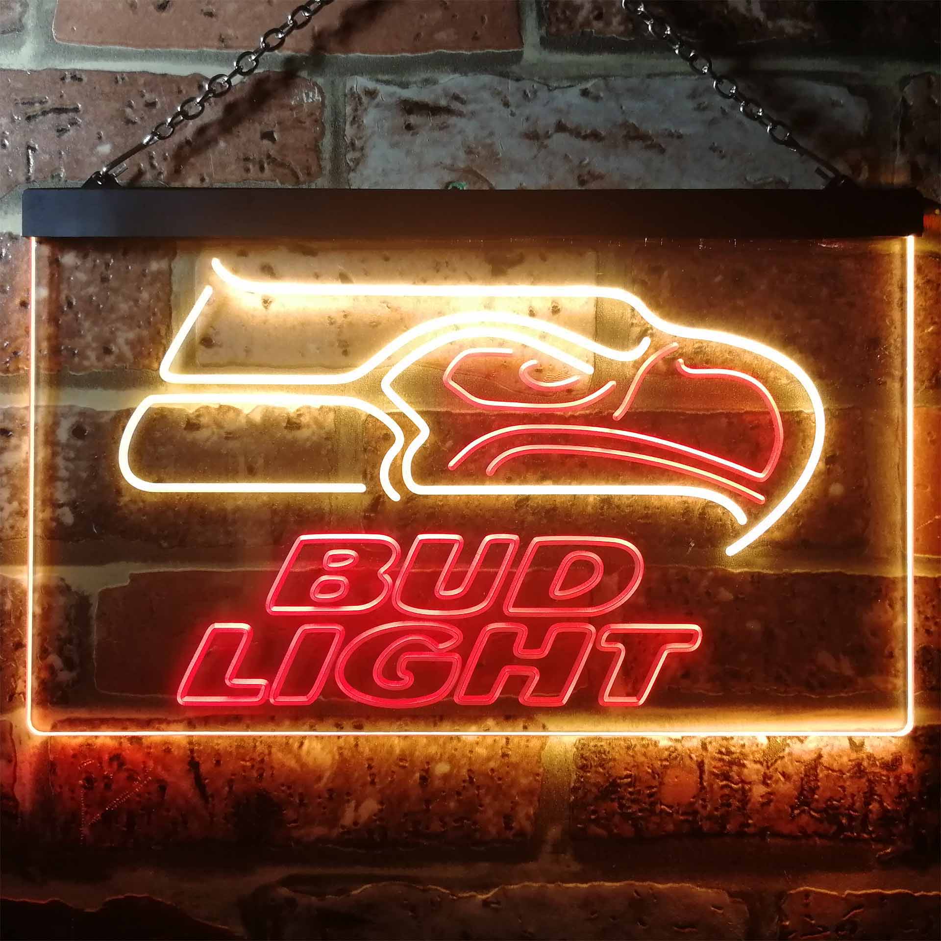 Seattle Seahawks Bud Light LED Neon Sign