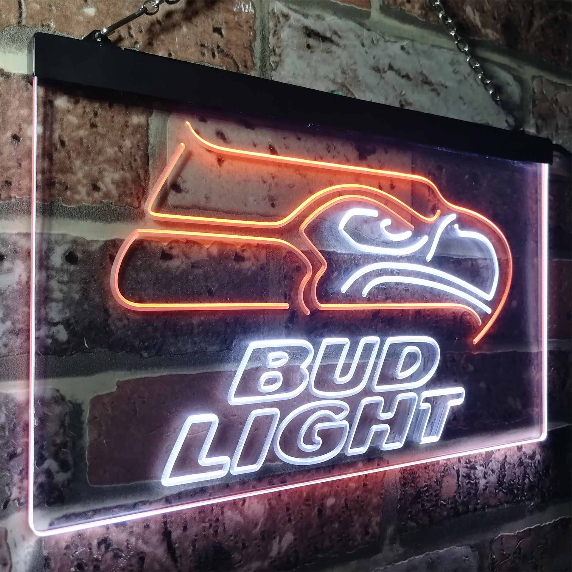 Seattle Seahawks Bud Light LED Neon Sign