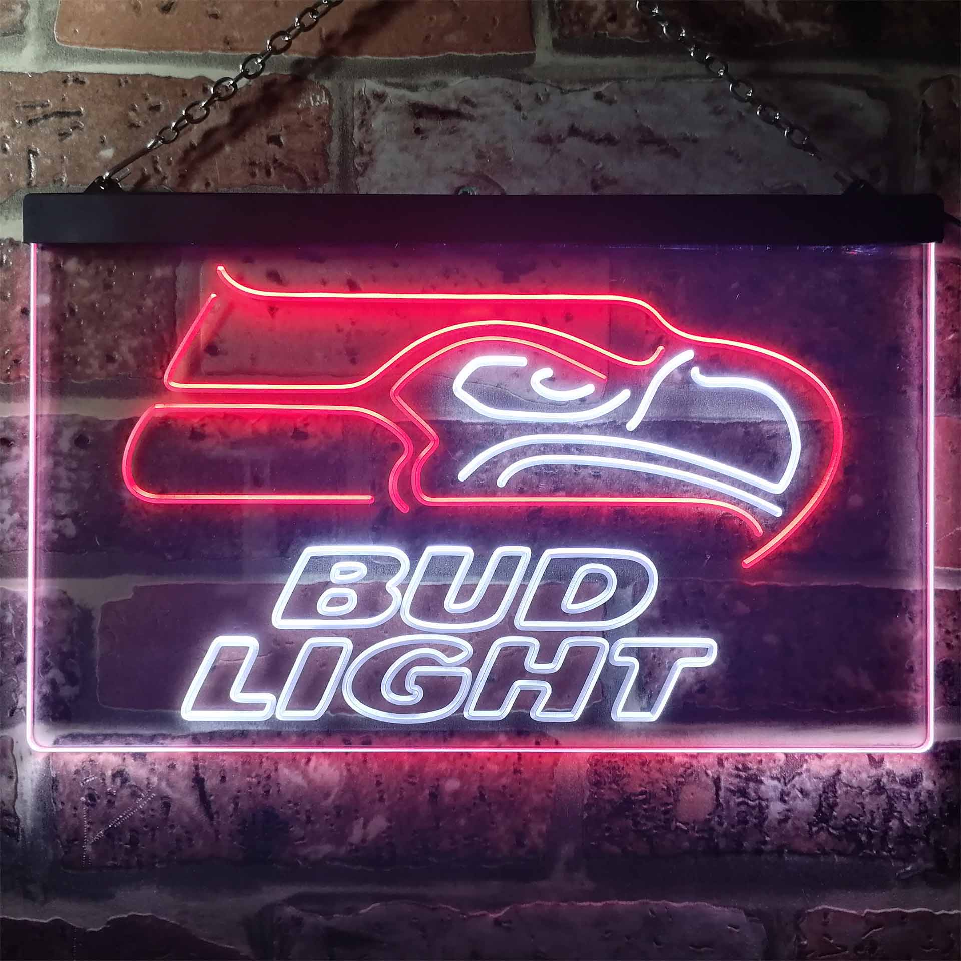 Seattle Seahawks Bud Light LED Neon Sign