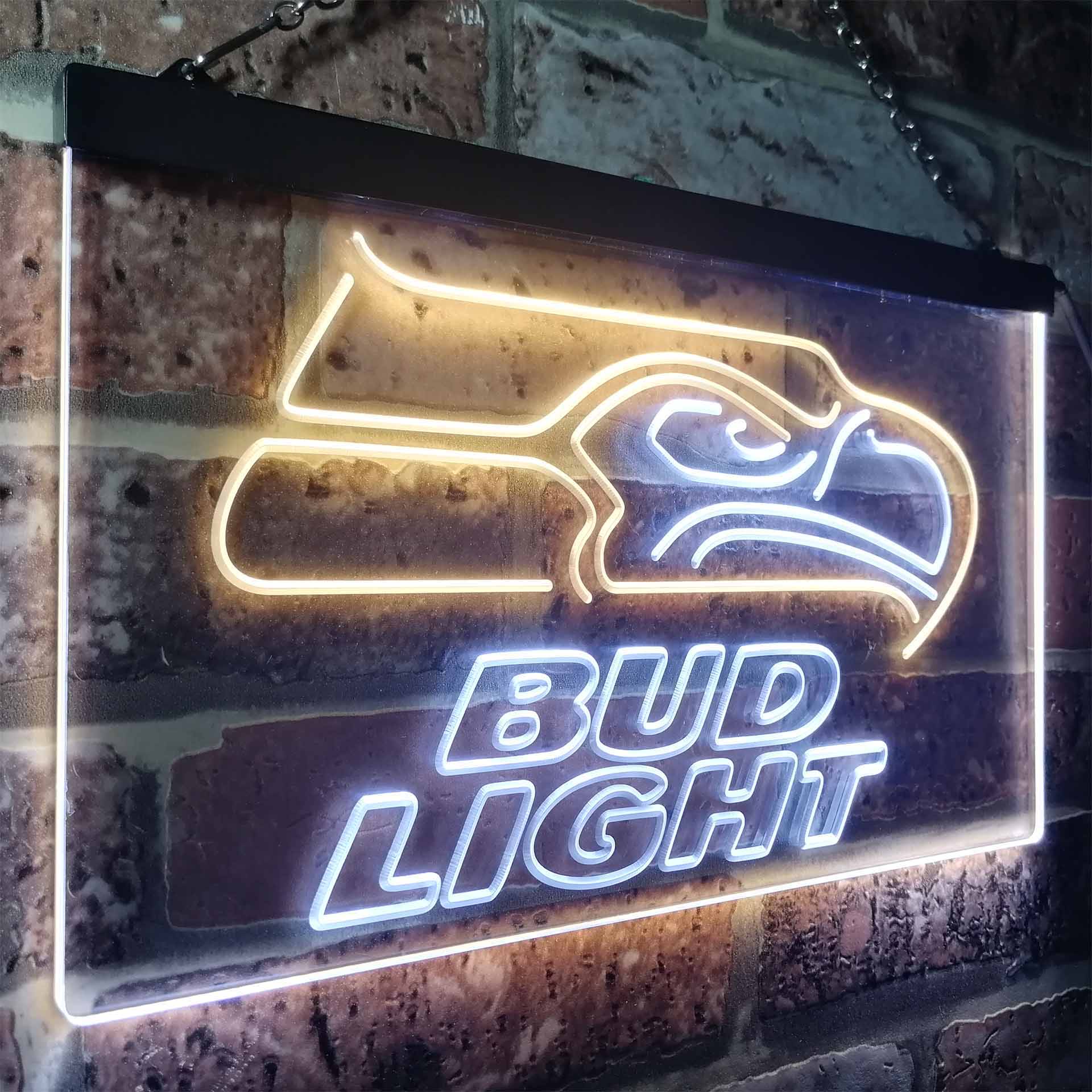 Seattle Seahawks Bud Light LED Neon Sign