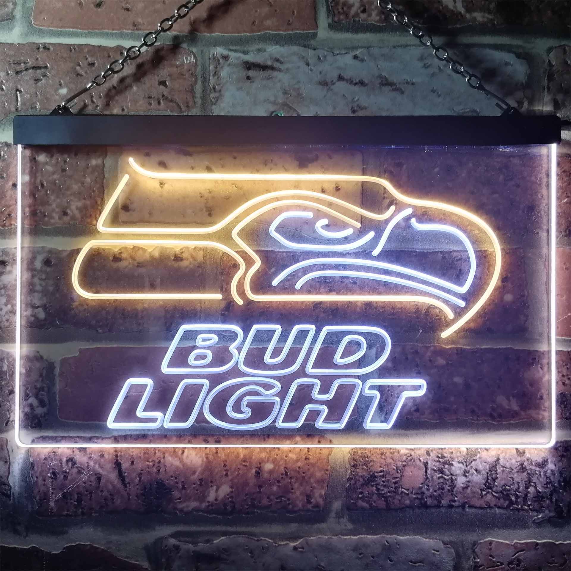 Seattle Seahawks Bud Light LED Neon Sign