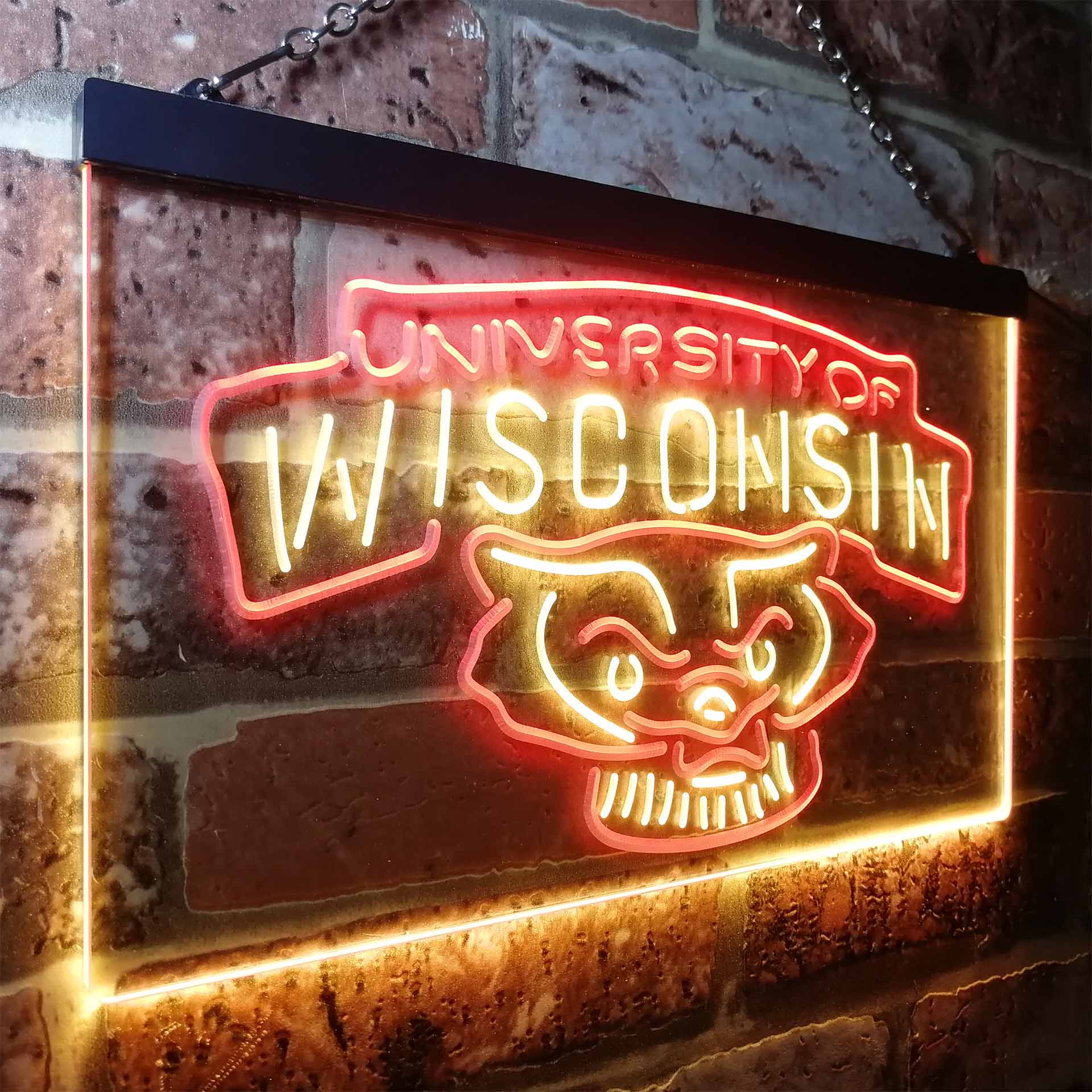 Wisconsins Badgers Club LED Neon Sign