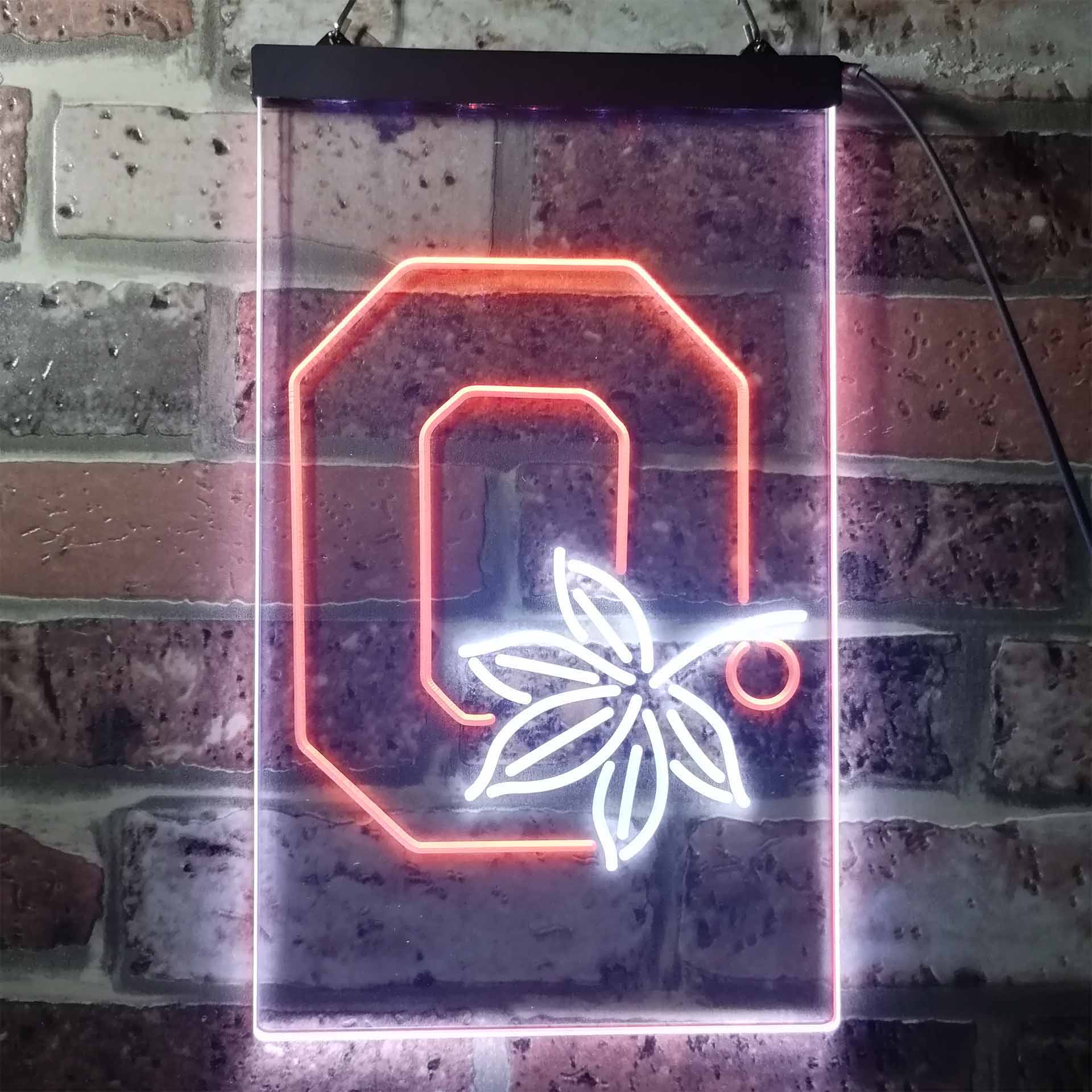 Ohio State Buckeyes Maple Leaf Sport Team Club LED Neon Sign