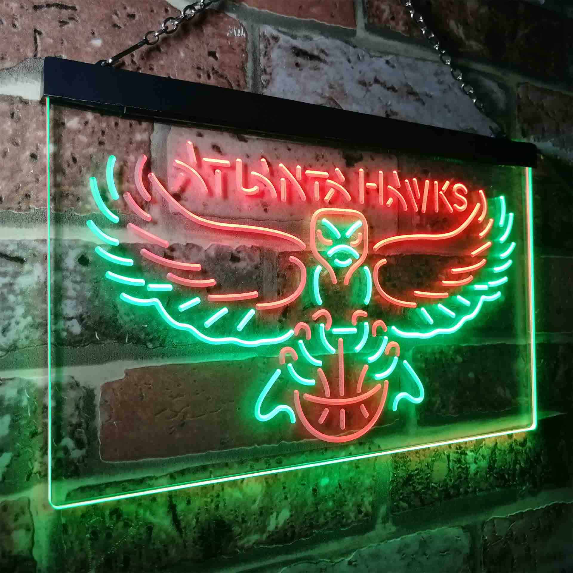 Baseball Club Atlanta League Hawks LED Neon Sign