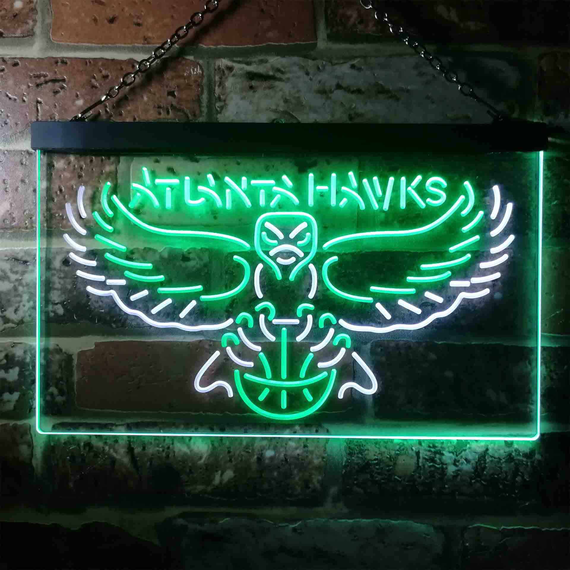 Baseball Club Atlanta League Hawks LED Neon Sign