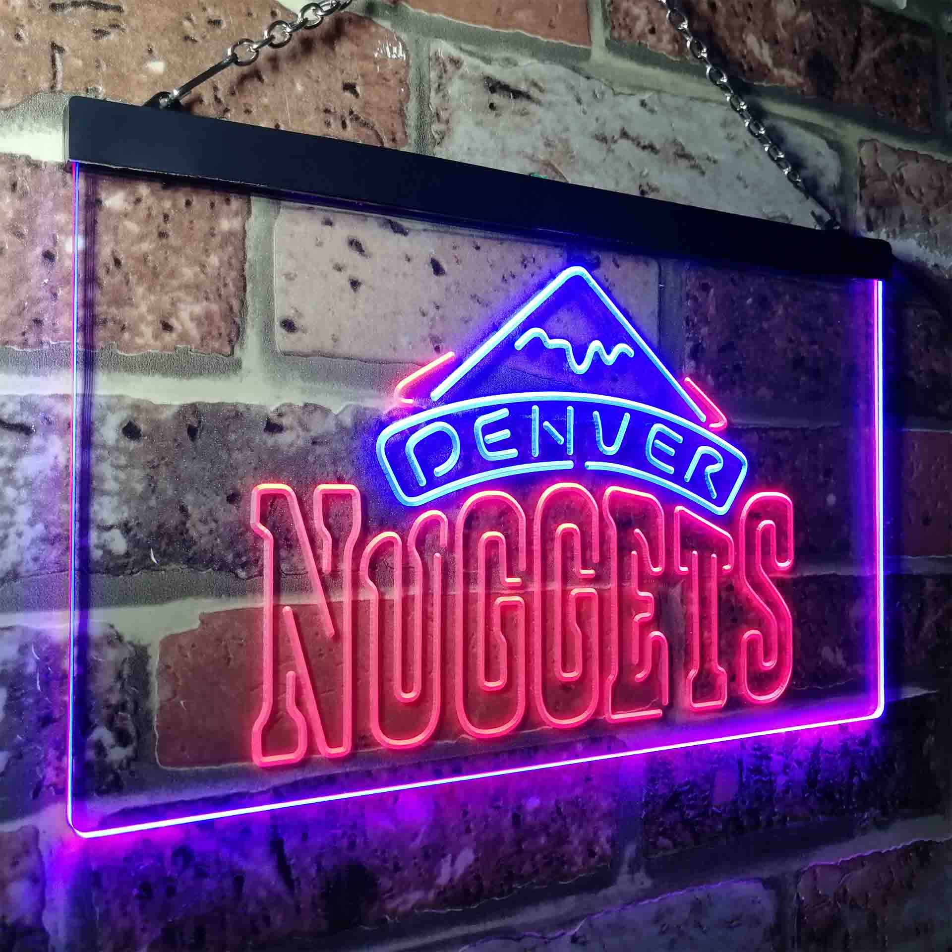 Denvers Sport Club League Team Nuggets LED Neon Sign