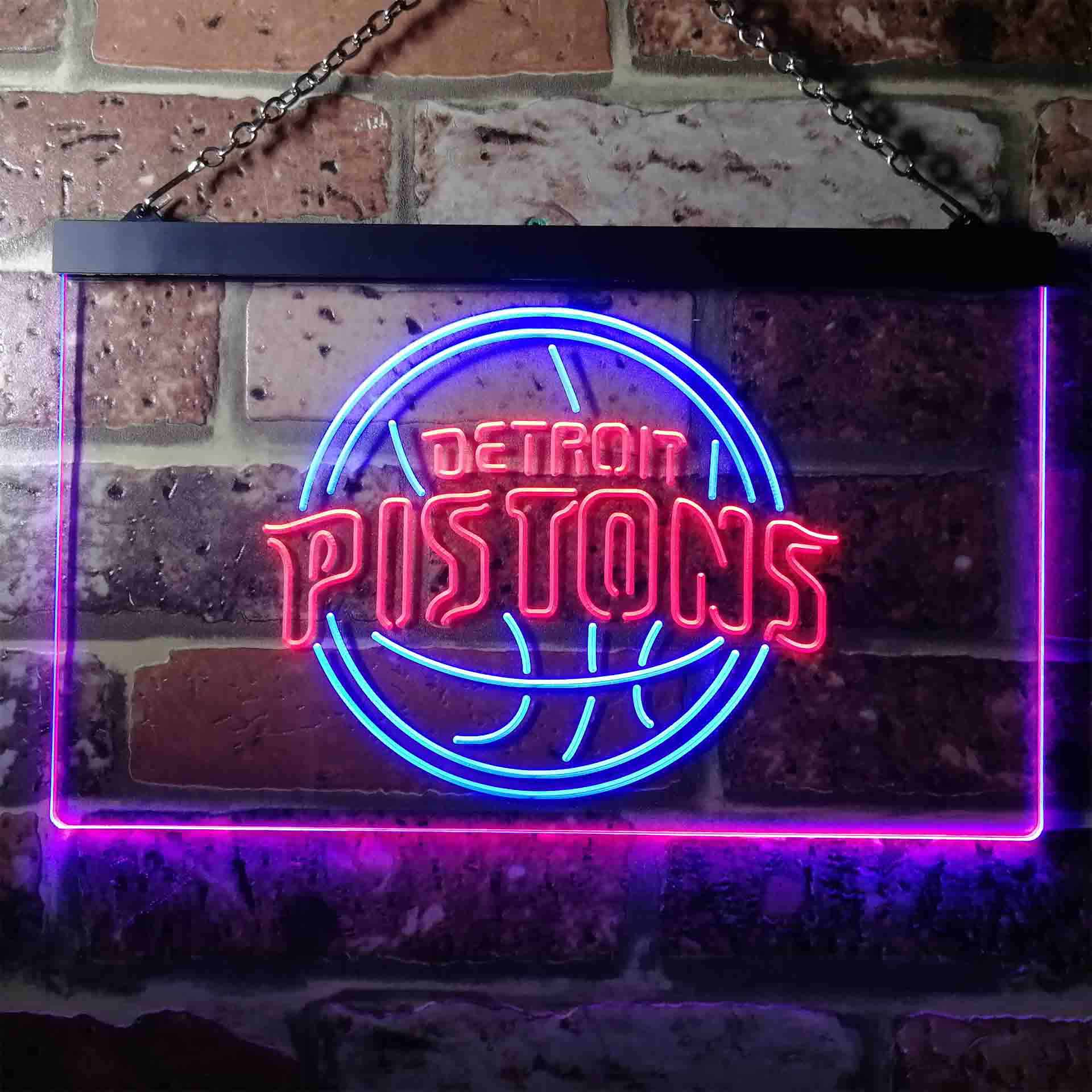 Basketball Detroits League Club Pistonss LED Neon Sign