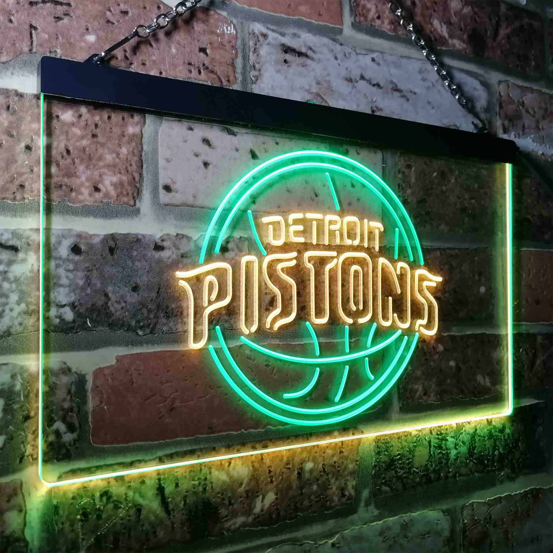 Basketball Detroits League Club Pistonss LED Neon Sign