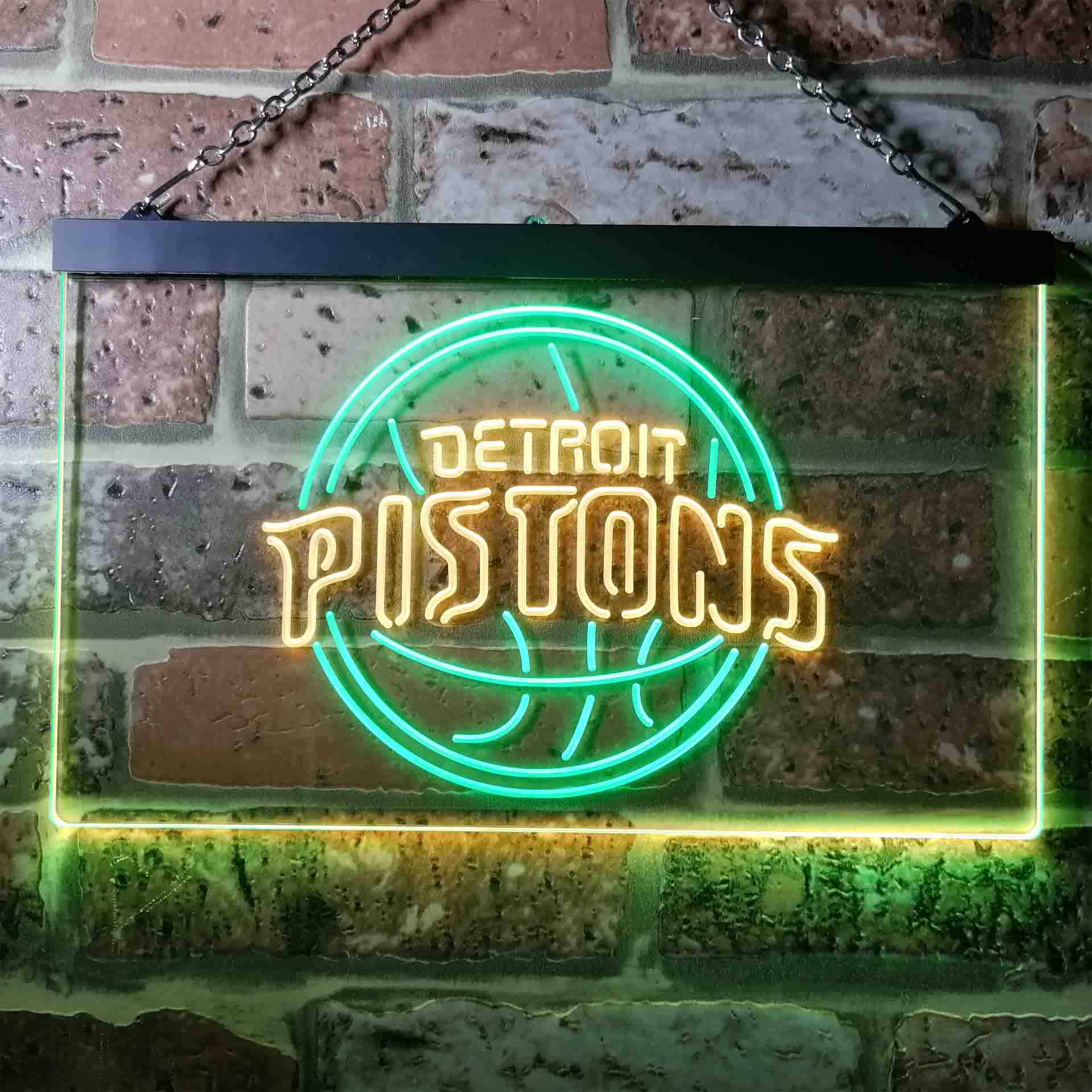 Basketball Detroits League Club Pistonss LED Neon Sign