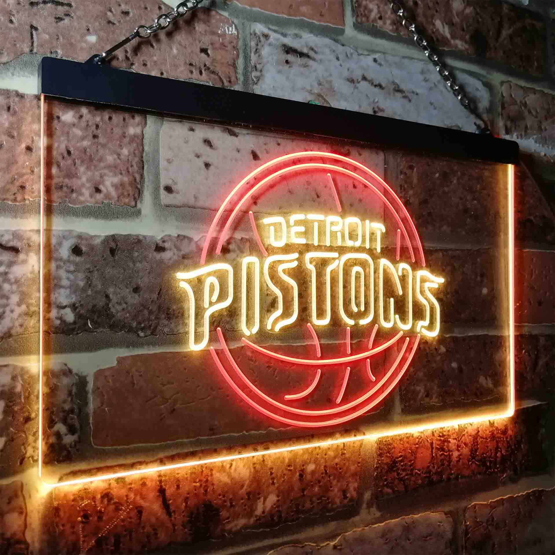 Basketball Detroits League Club Pistonss LED Neon Sign