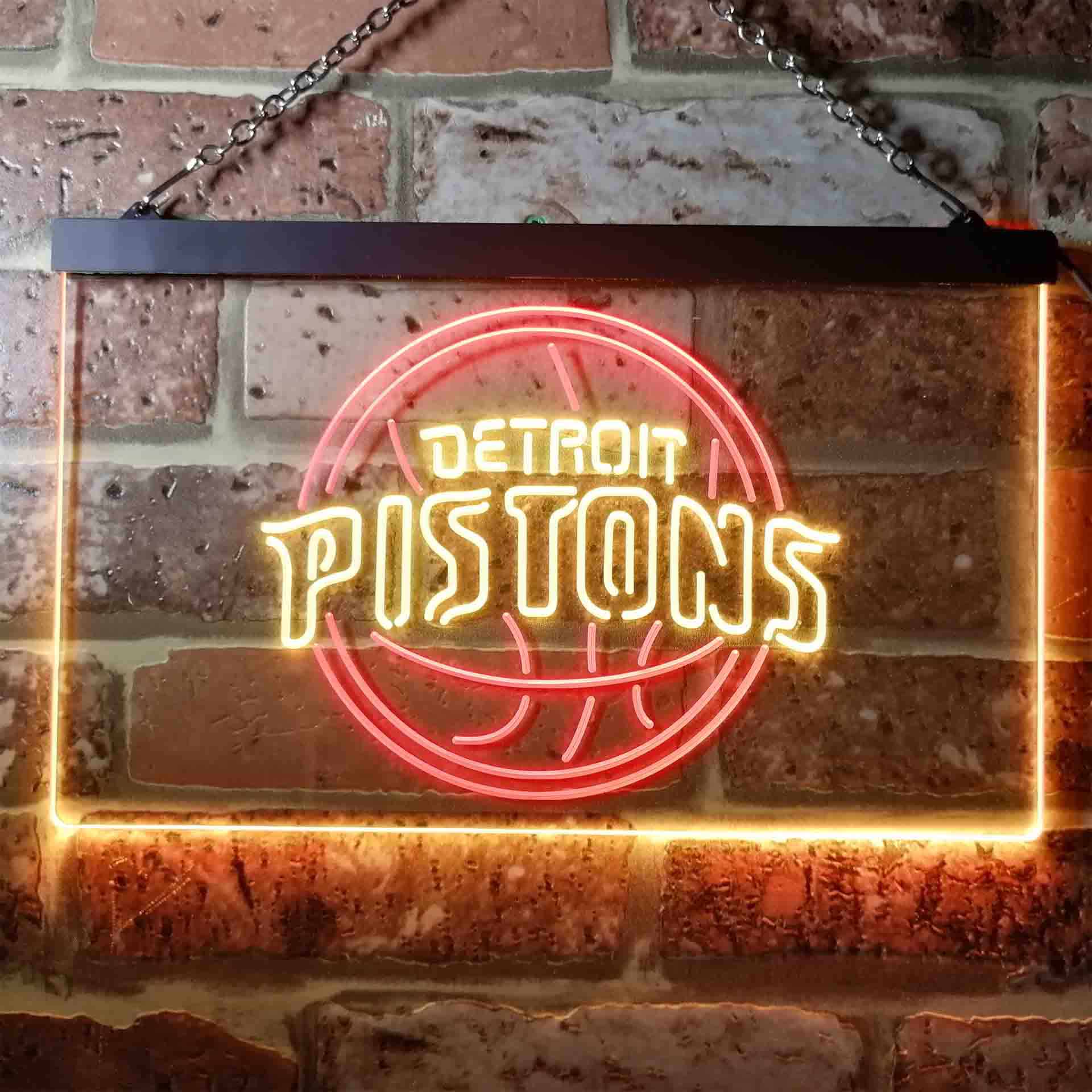 Basketball Detroits League Club Pistonss LED Neon Sign