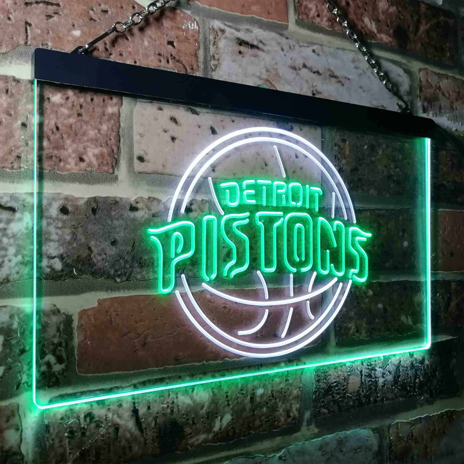 Basketball Detroits League Club Pistonss LED Neon Sign