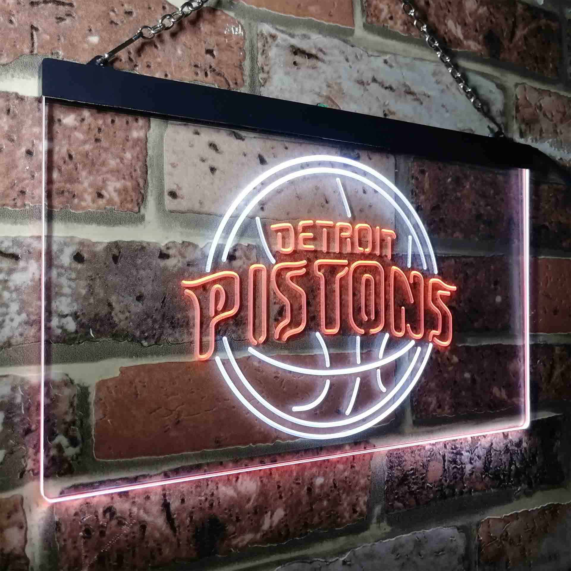 Basketball Detroits League Club Pistonss LED Neon Sign