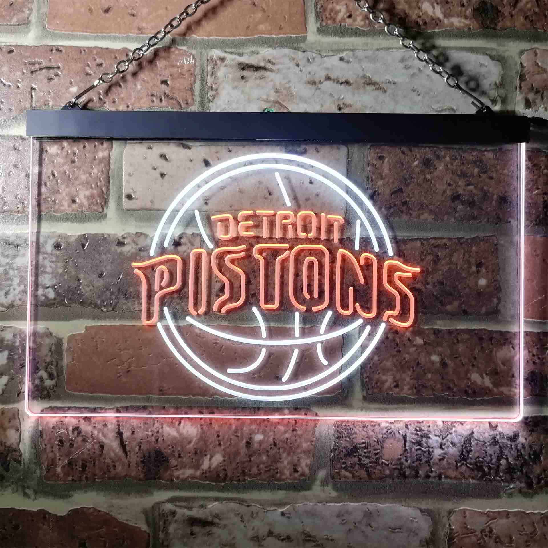 Basketball Detroits League Club Pistonss LED Neon Sign