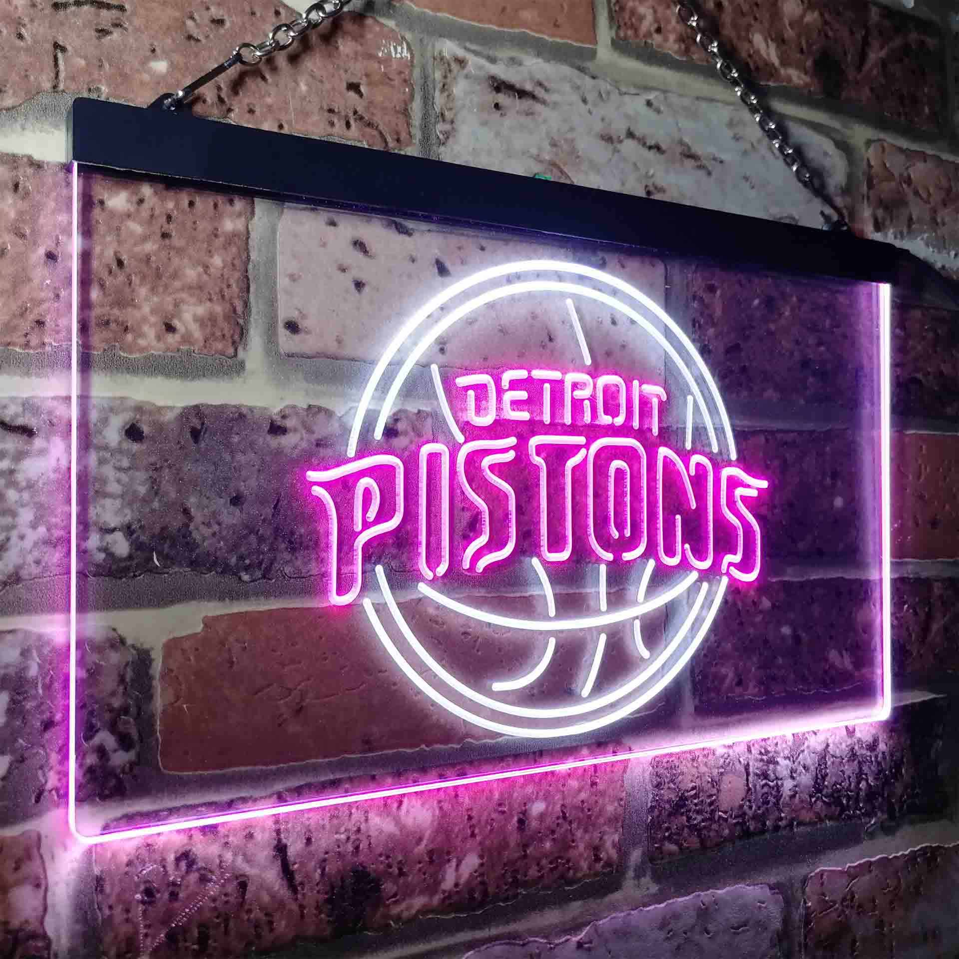 Basketball Detroits League Club Pistonss LED Neon Sign