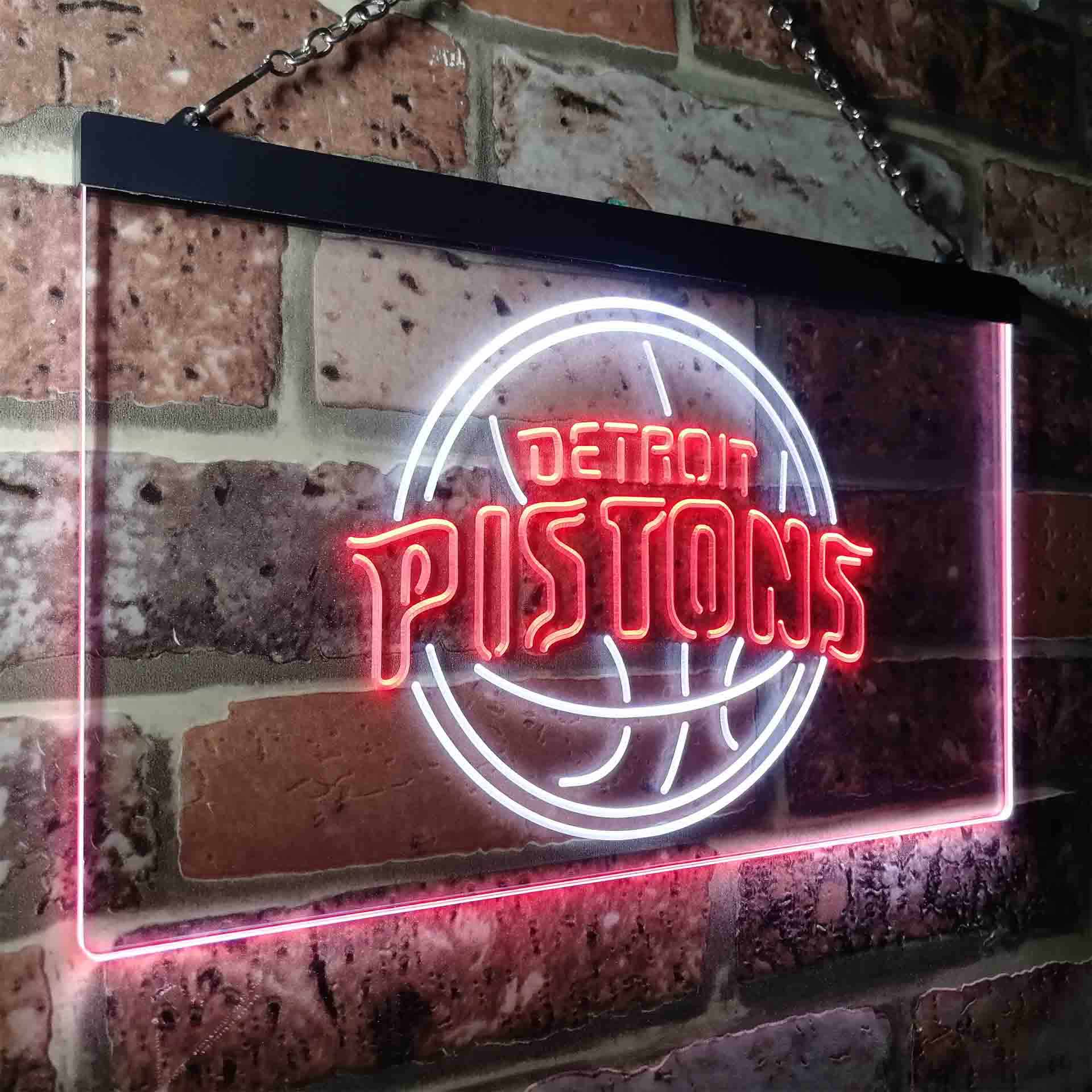 Basketball Detroits League Club Pistonss LED Neon Sign