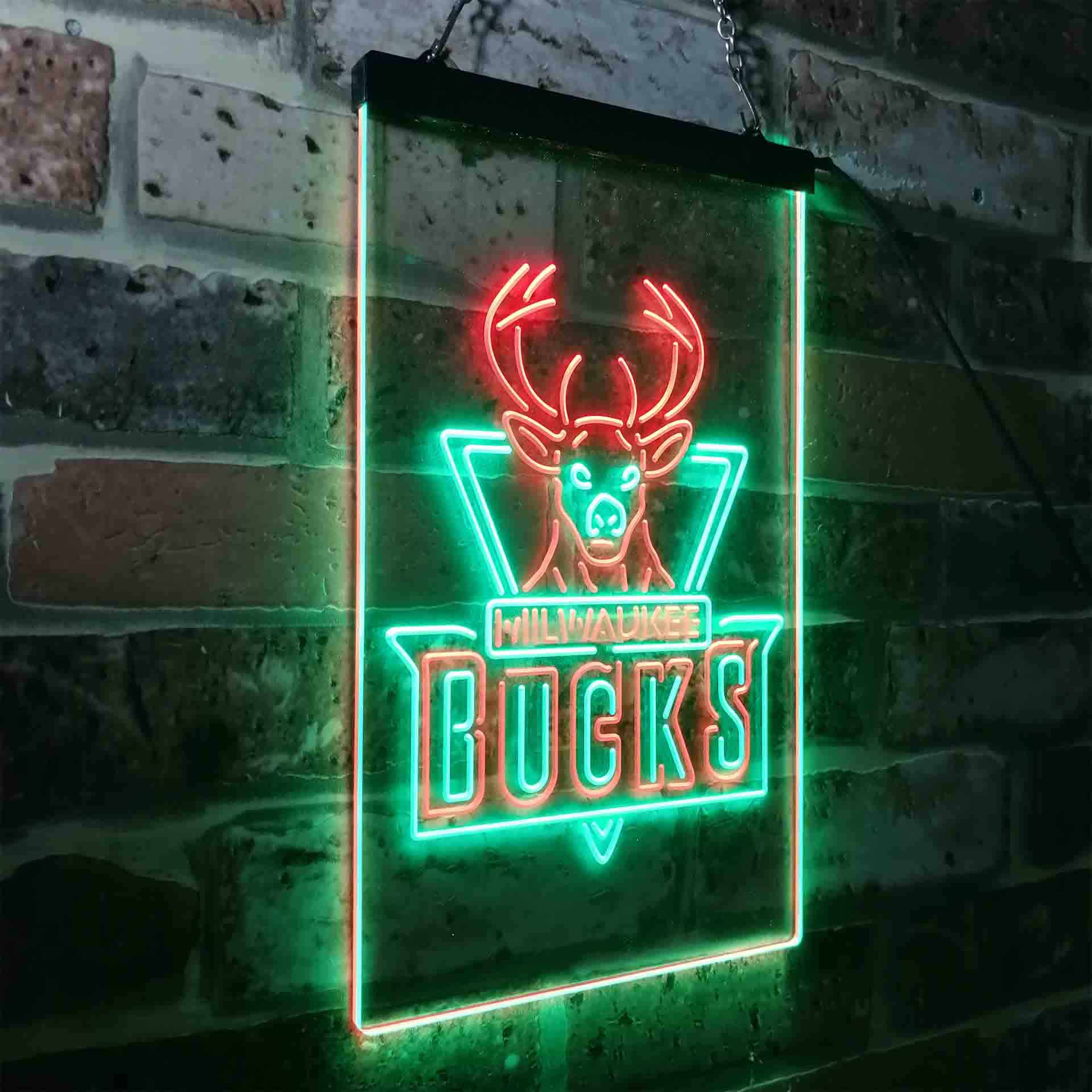 Milwaukee Bucks LED Neon Sign