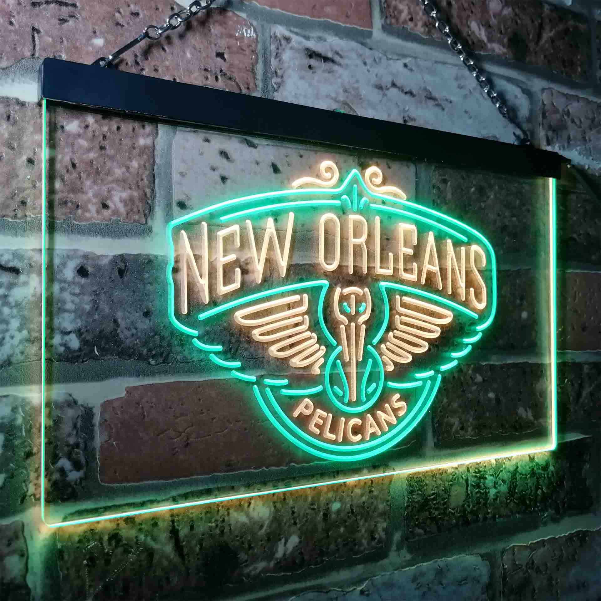 Baseball Club New Orleans League Pelicanss LED Neon Sign