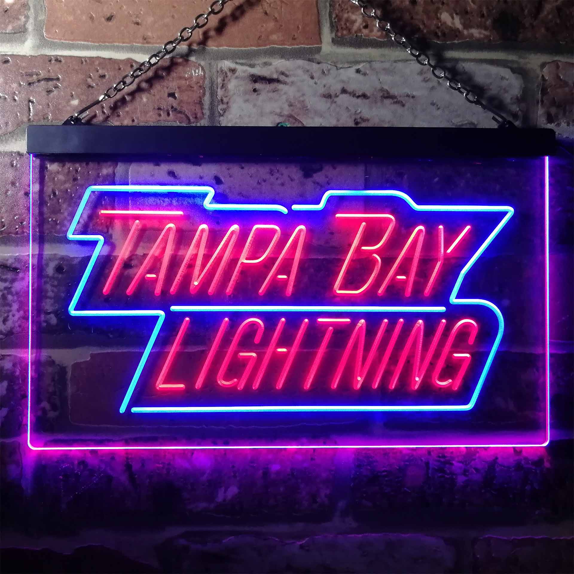 Tampas Bays League Club Lightning Script LED Neon Sign