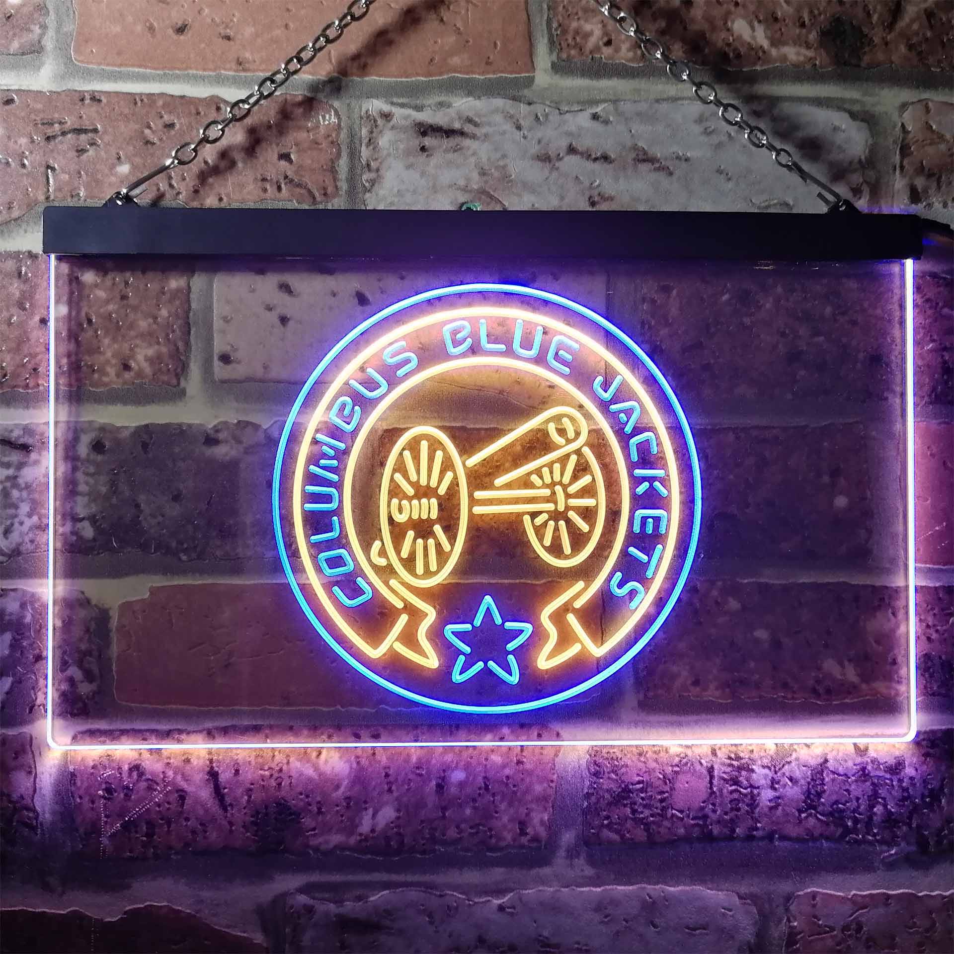 Columbus Blue Jackets League Club LED Neon Sign