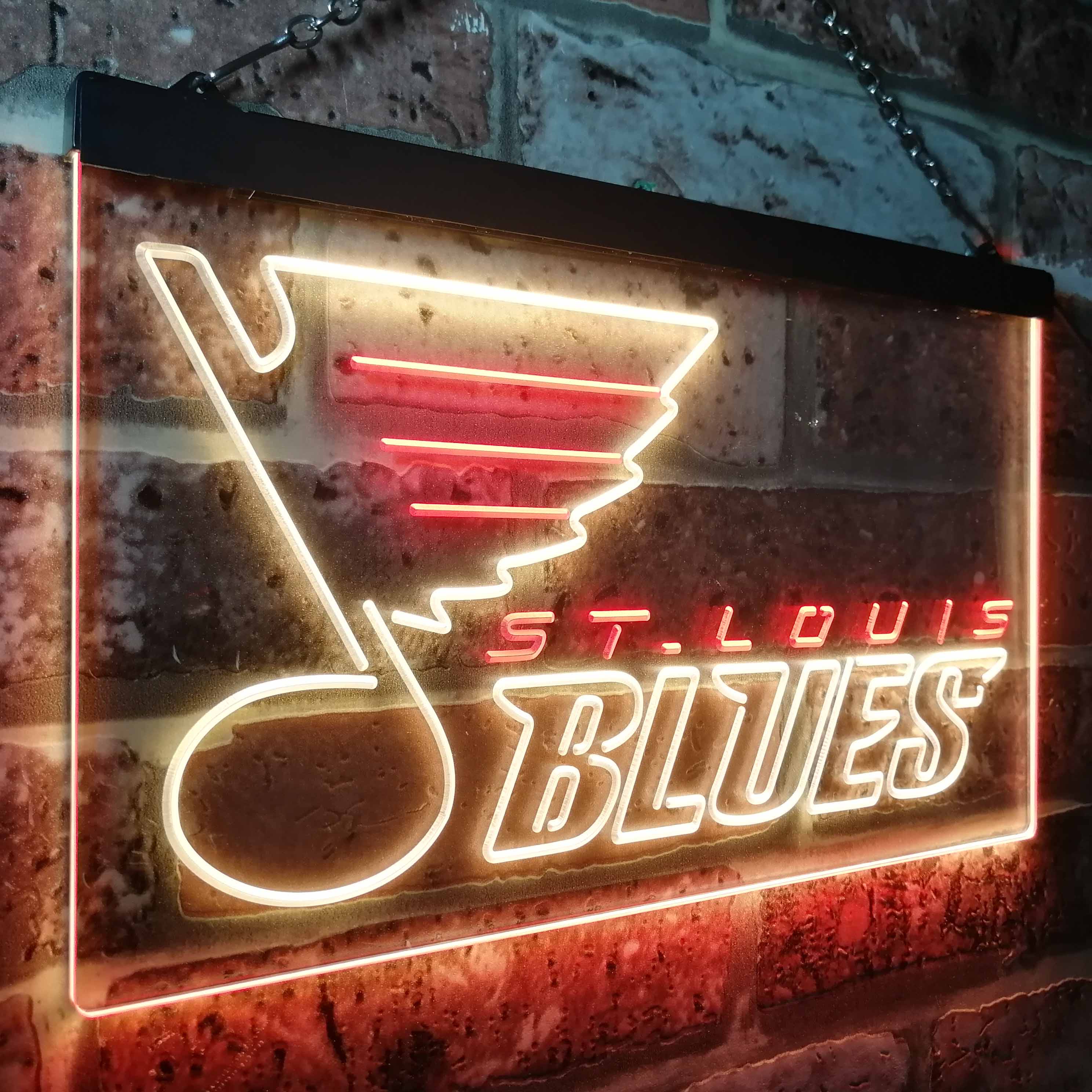 Blue Saint Louis LED Neon Sign