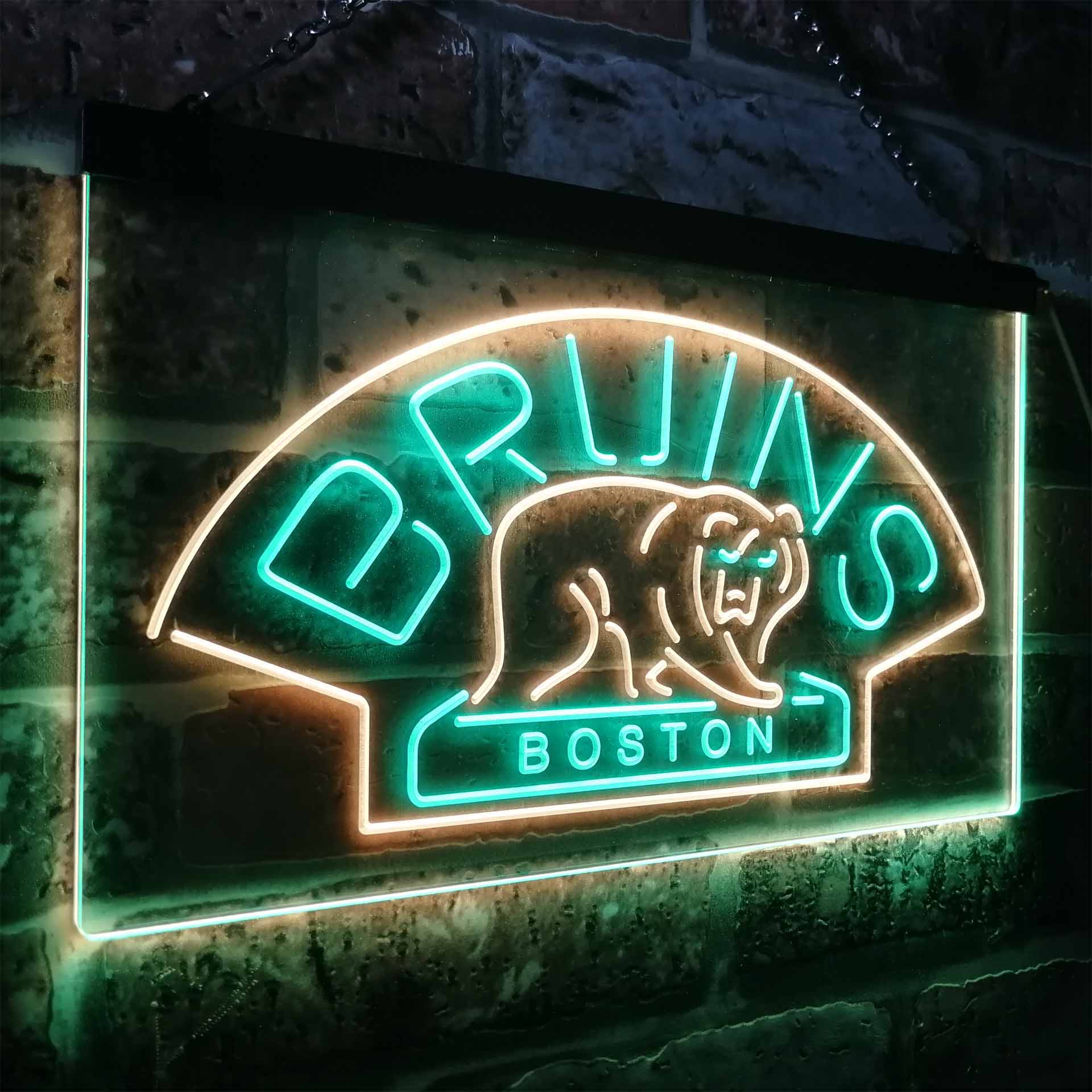 Boston Bruins League Club LED Neon Sign
