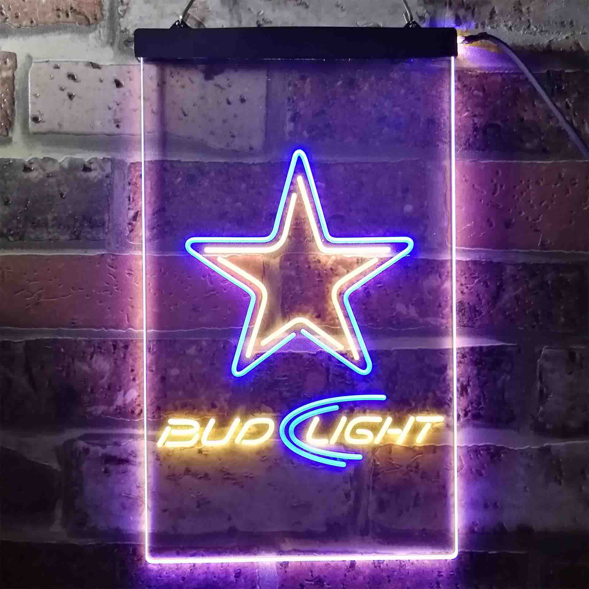 Bud Light Dallas Cowboys LED Neon Sign