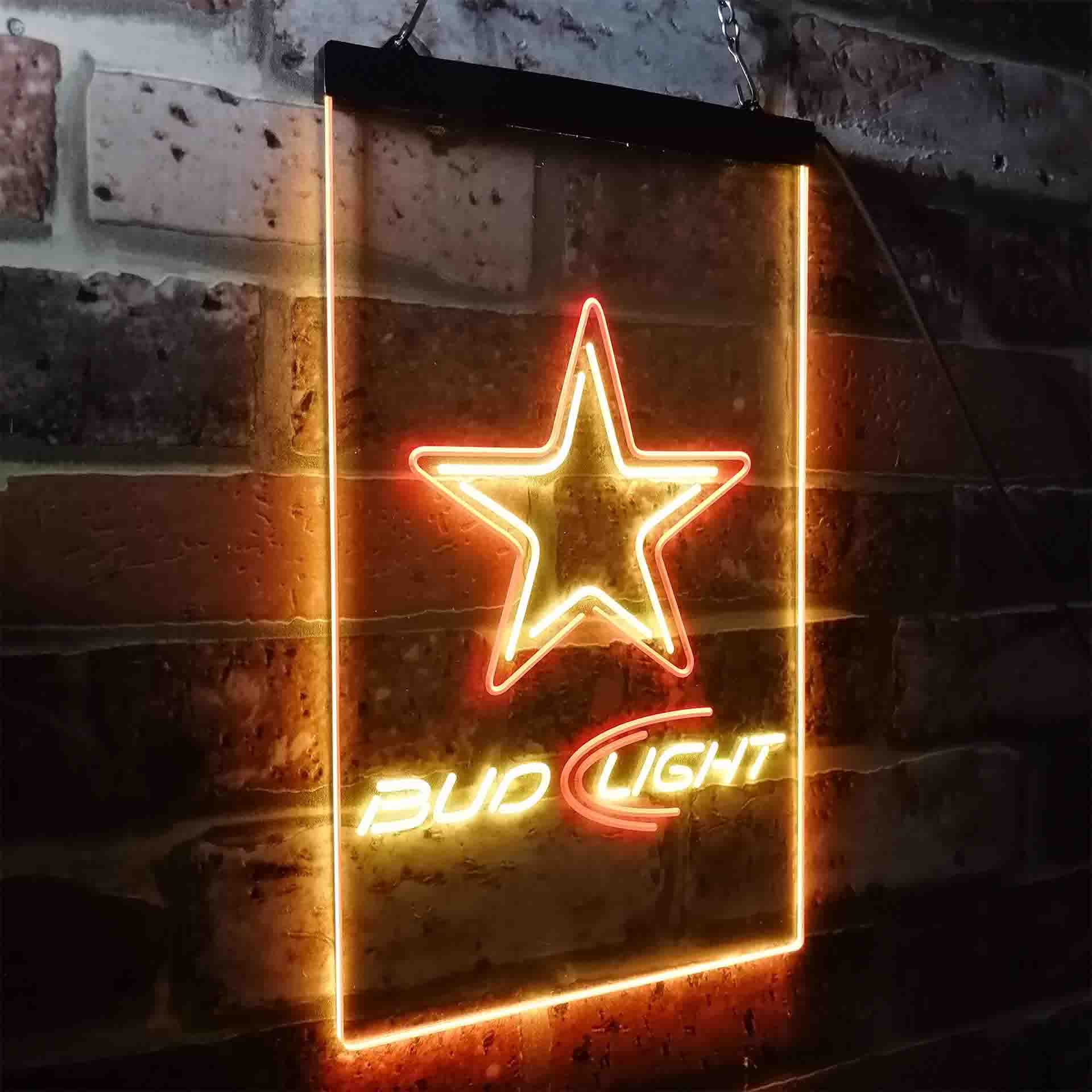 Bud Light Dallas Cowboys LED Neon Sign