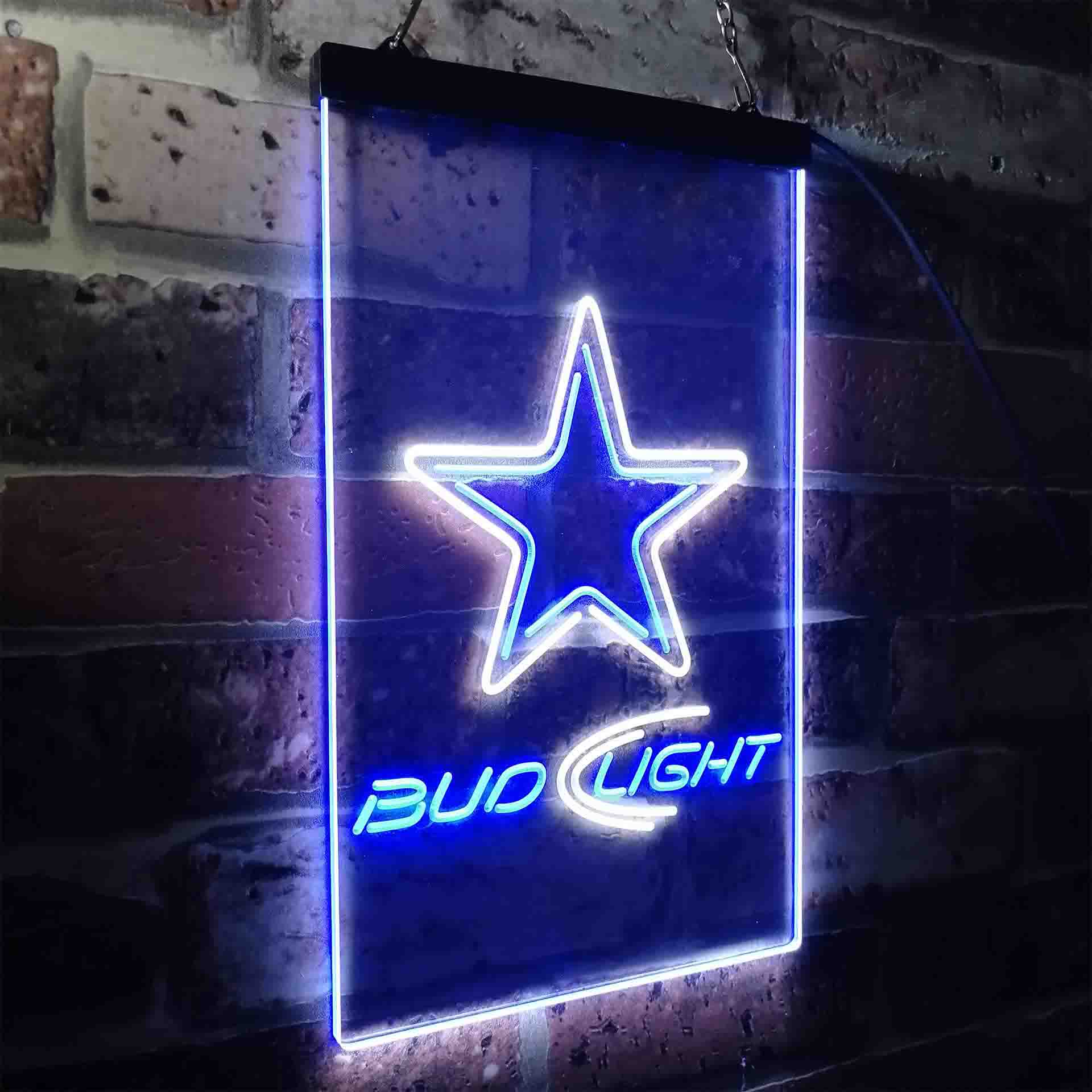 Bud Light Dallas Cowboys LED Neon Sign