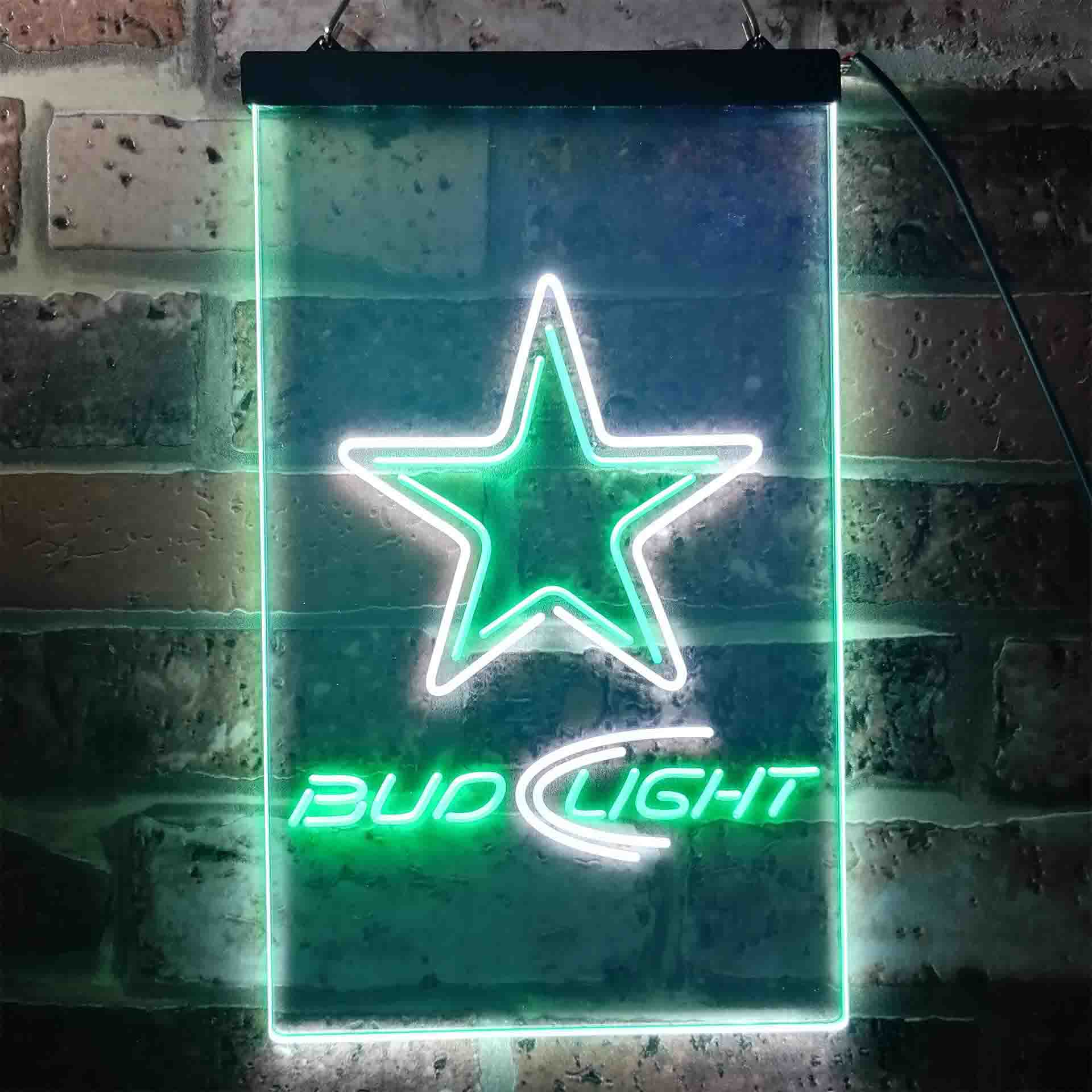 Bud Light Dallas Cowboys LED Neon Sign