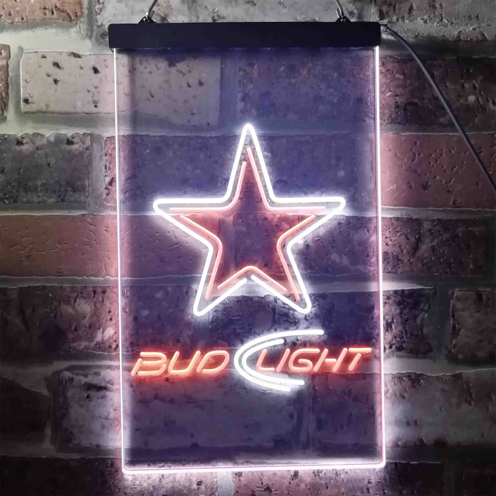 Bud Light Dallas Cowboys LED Neon Sign