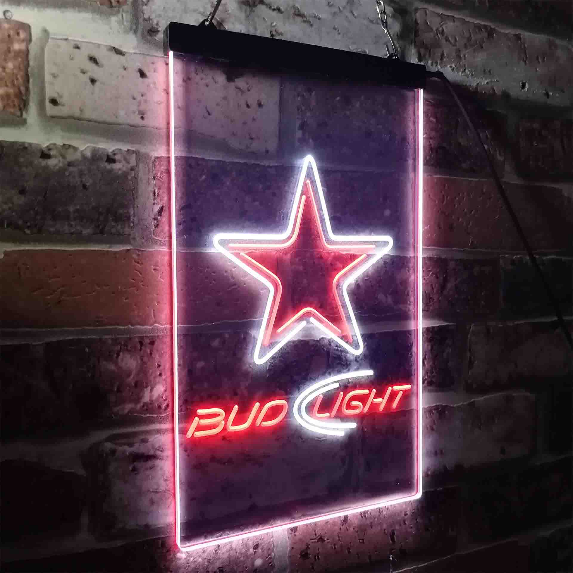 Bud Light Dallas Cowboys LED Neon Sign