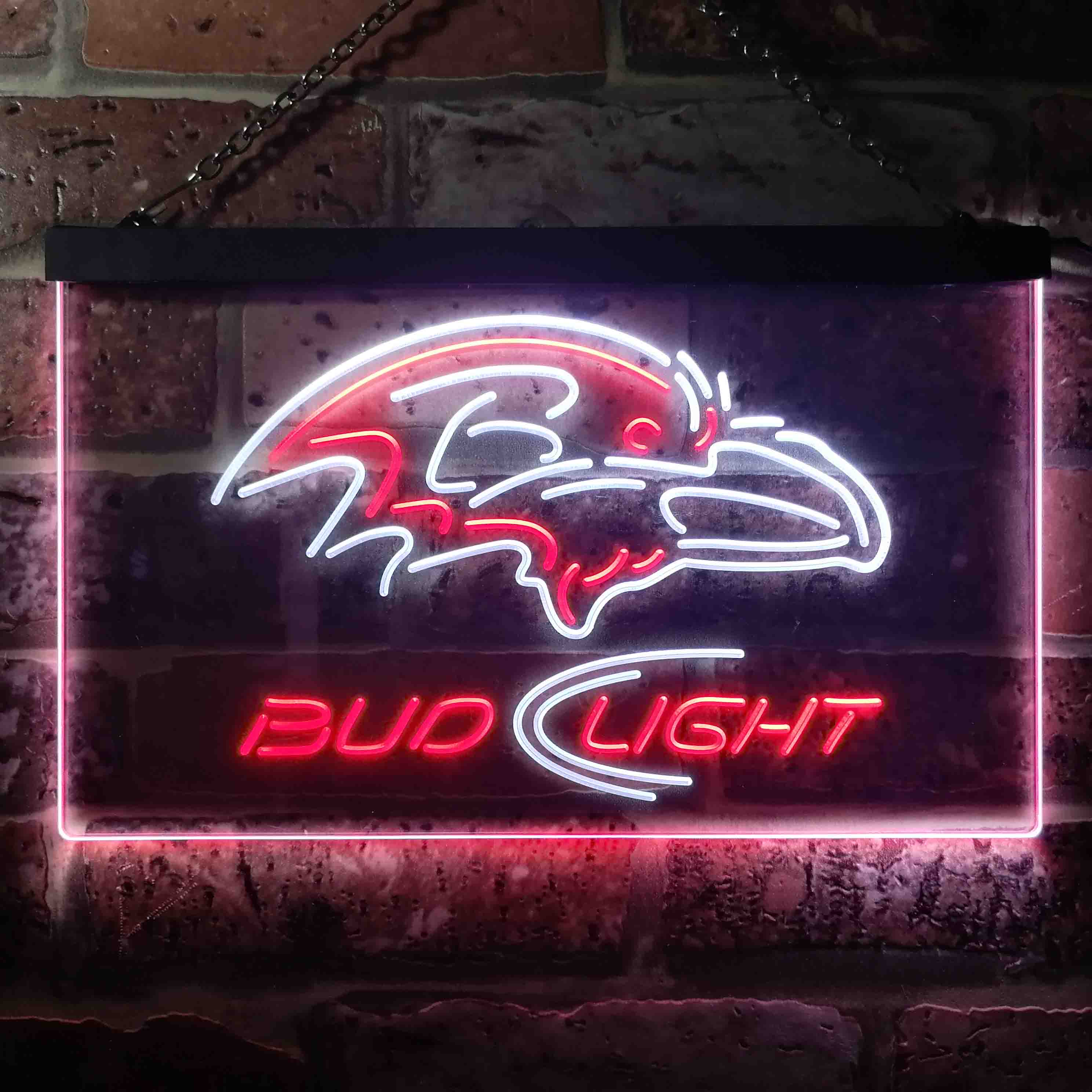 Baltimore Ravens Bud Light LED Neon Sign