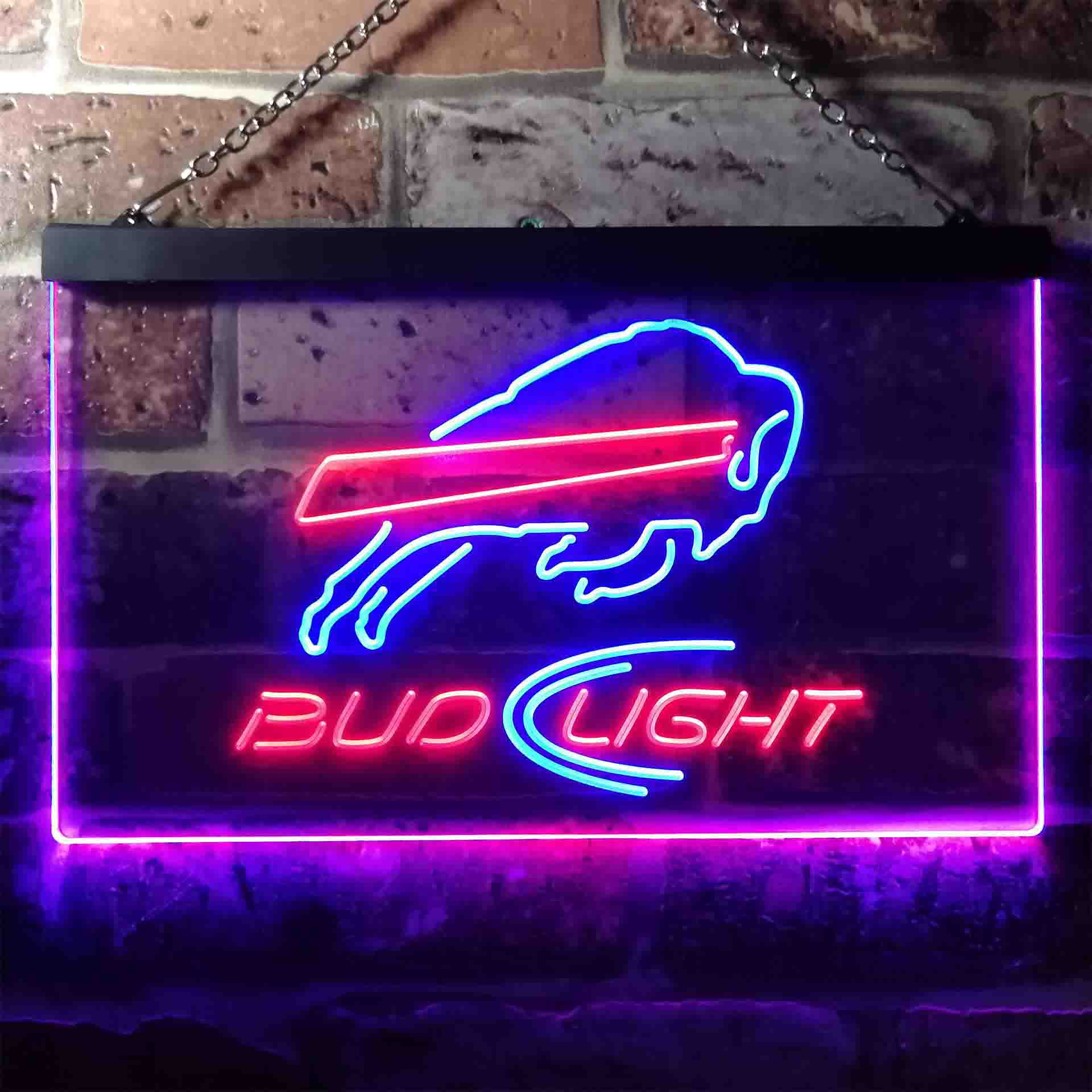 Buffalos Bills Bud Light LED Neon Sign
